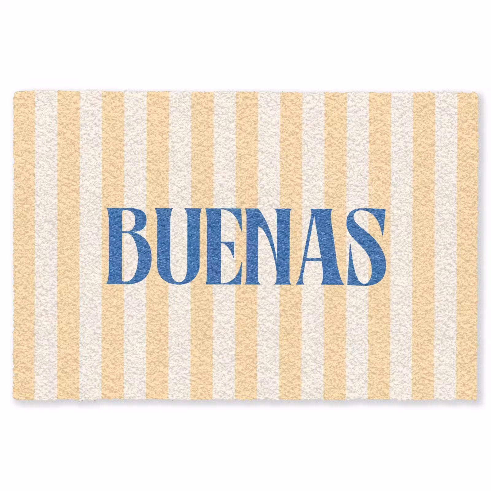 Vloerkleed - Blauw - Geel - Strepen - Buenas — 1