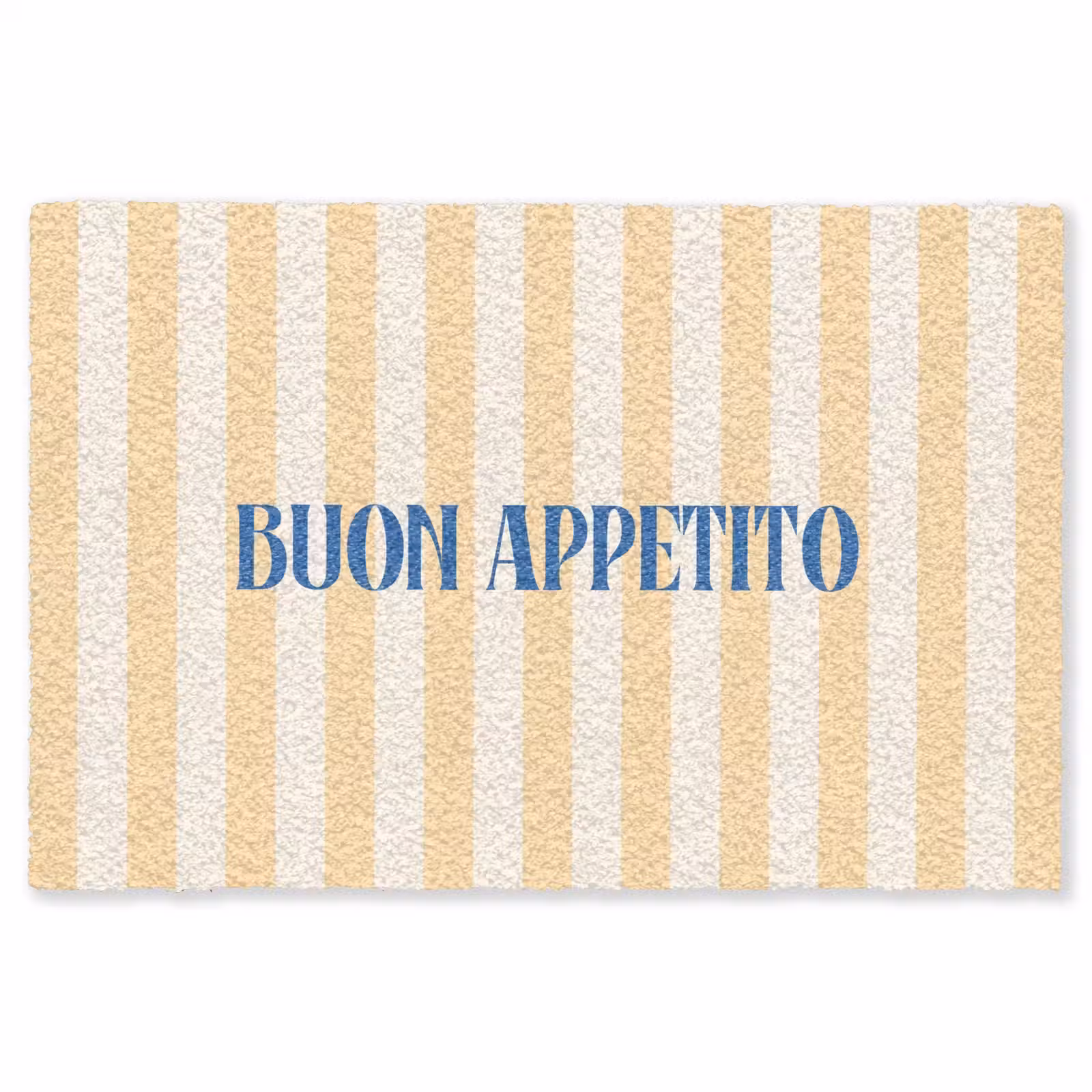 Vloerkleed - Blauw - Geel - Strepen - Buon Appetito — 1