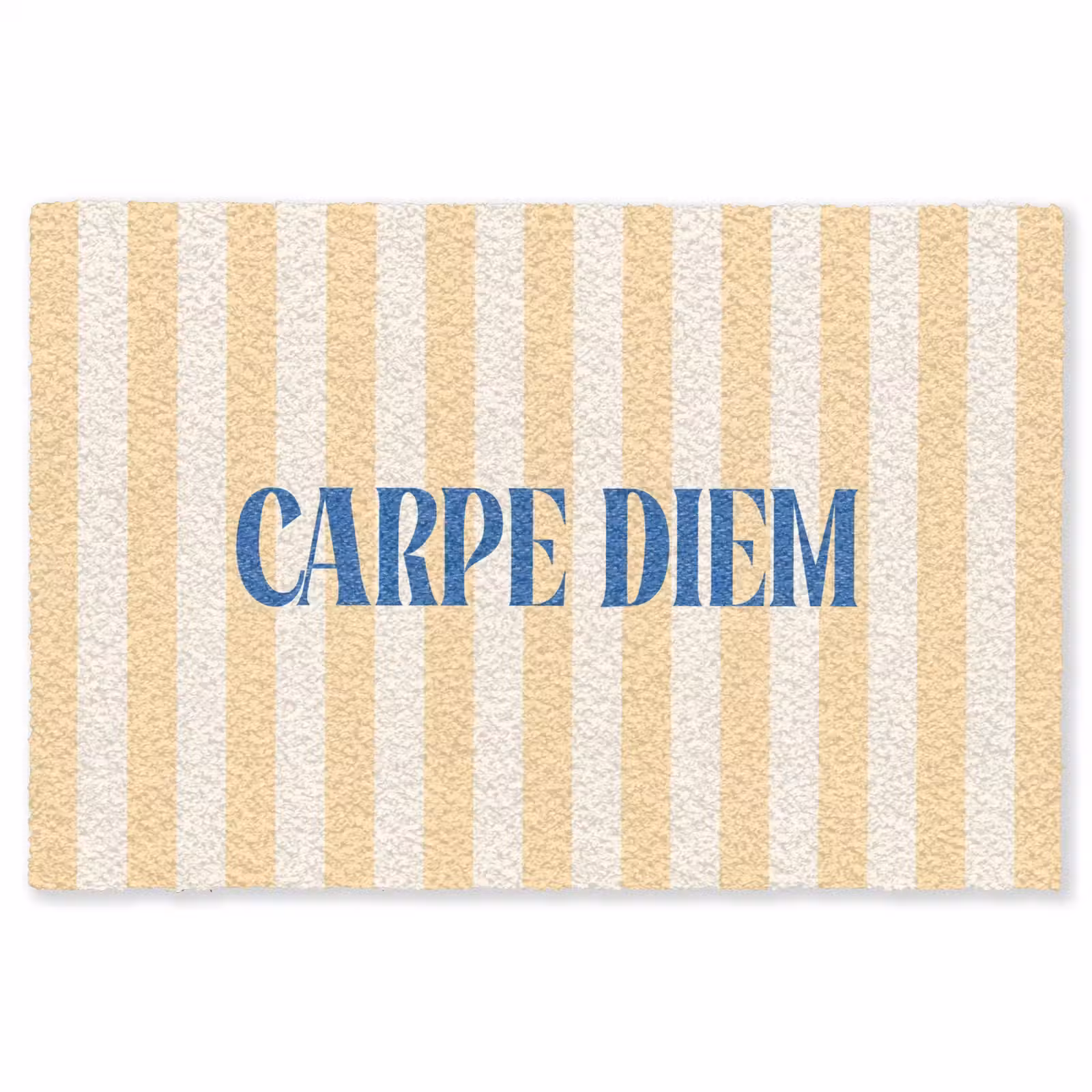 Vloerkleed - Blauw - Geel - Strepen - Carpe Diem — 1