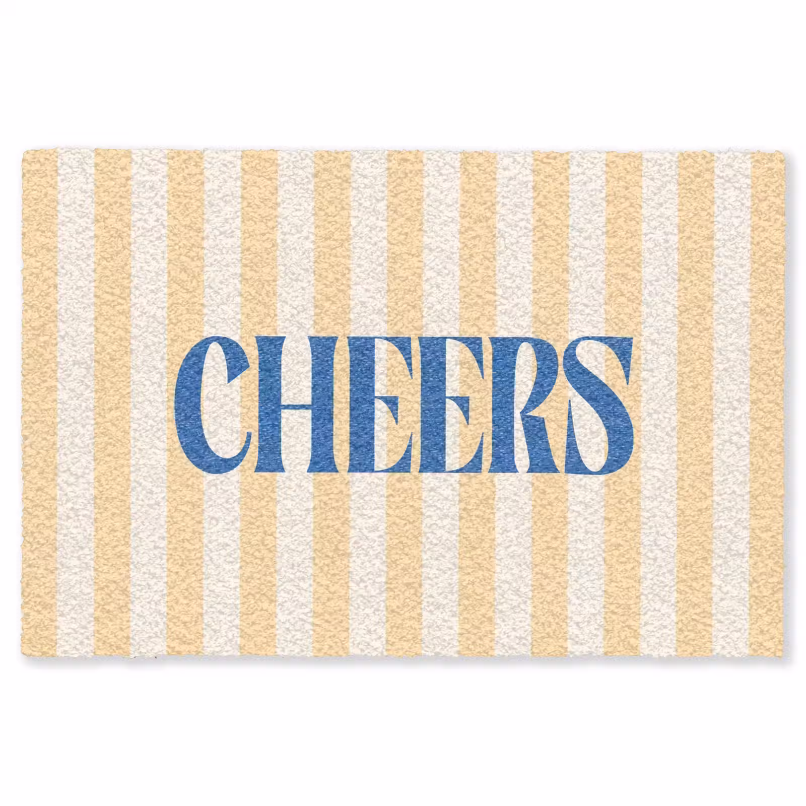 Vloerkleed - Blauw - Geel - Strepen - Cheers — 1