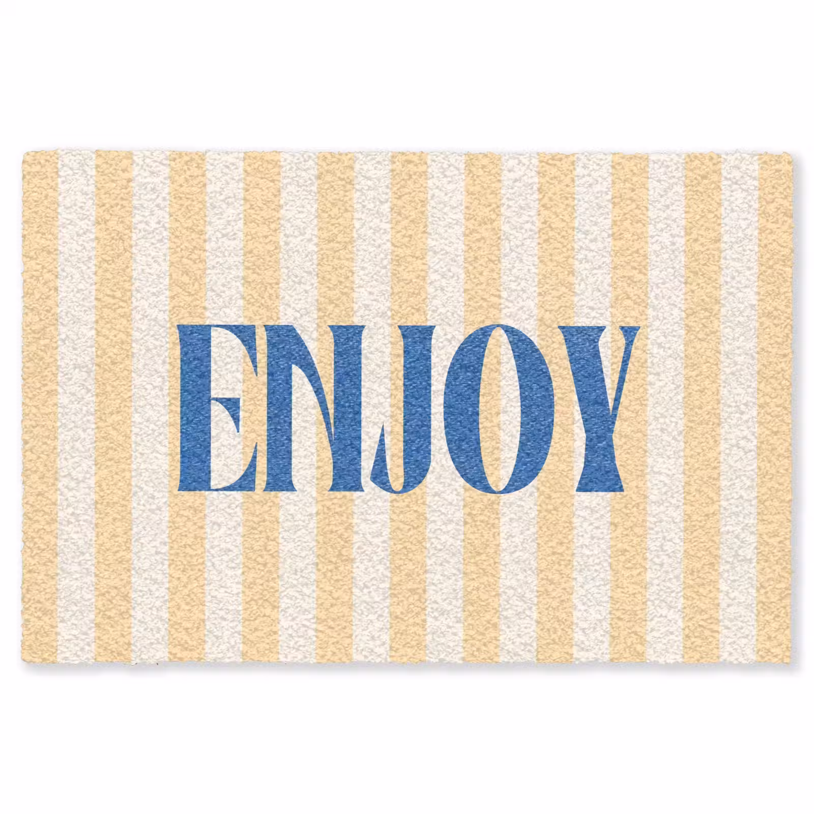 Vloerkleed - Blauw - Geel - Strepen - Enjoy — 1