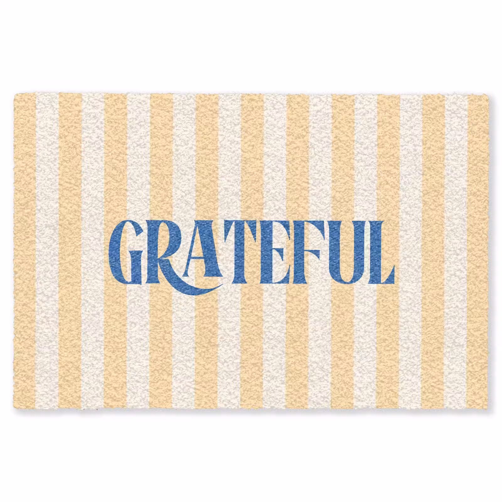 Vloerkleed - Blauw - Geel - Strepen - Grateful — 1