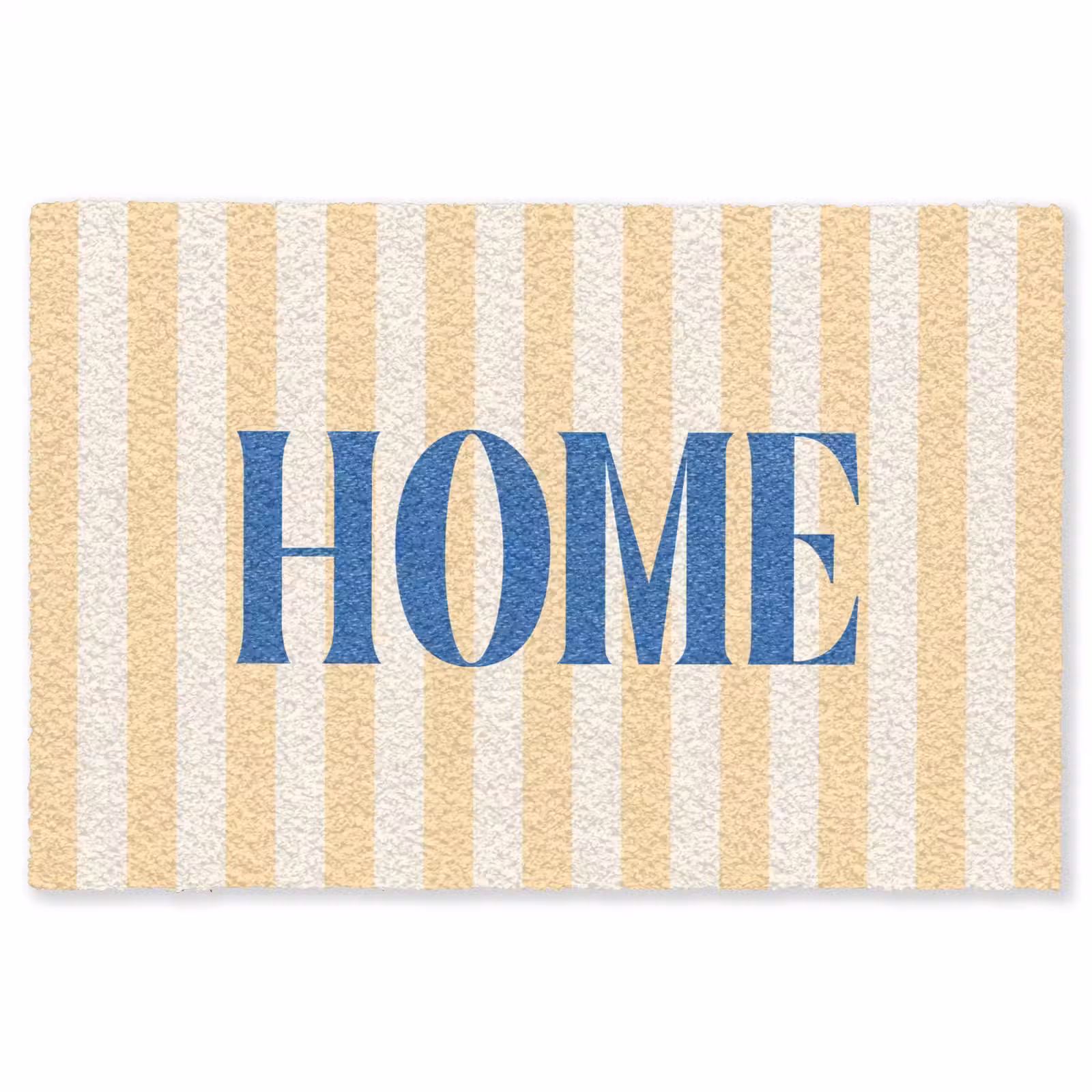 Vloerkleed - Blauw - Geel - Strepen - Home — 1