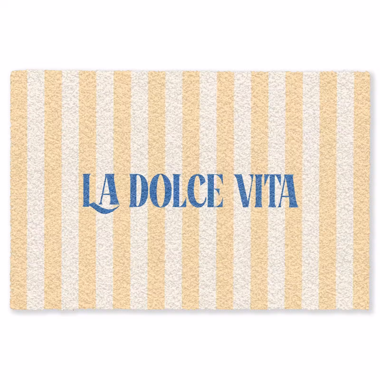 Vloerkleed - Blauw - Geel - Strepen - La Dolce Vita — 1