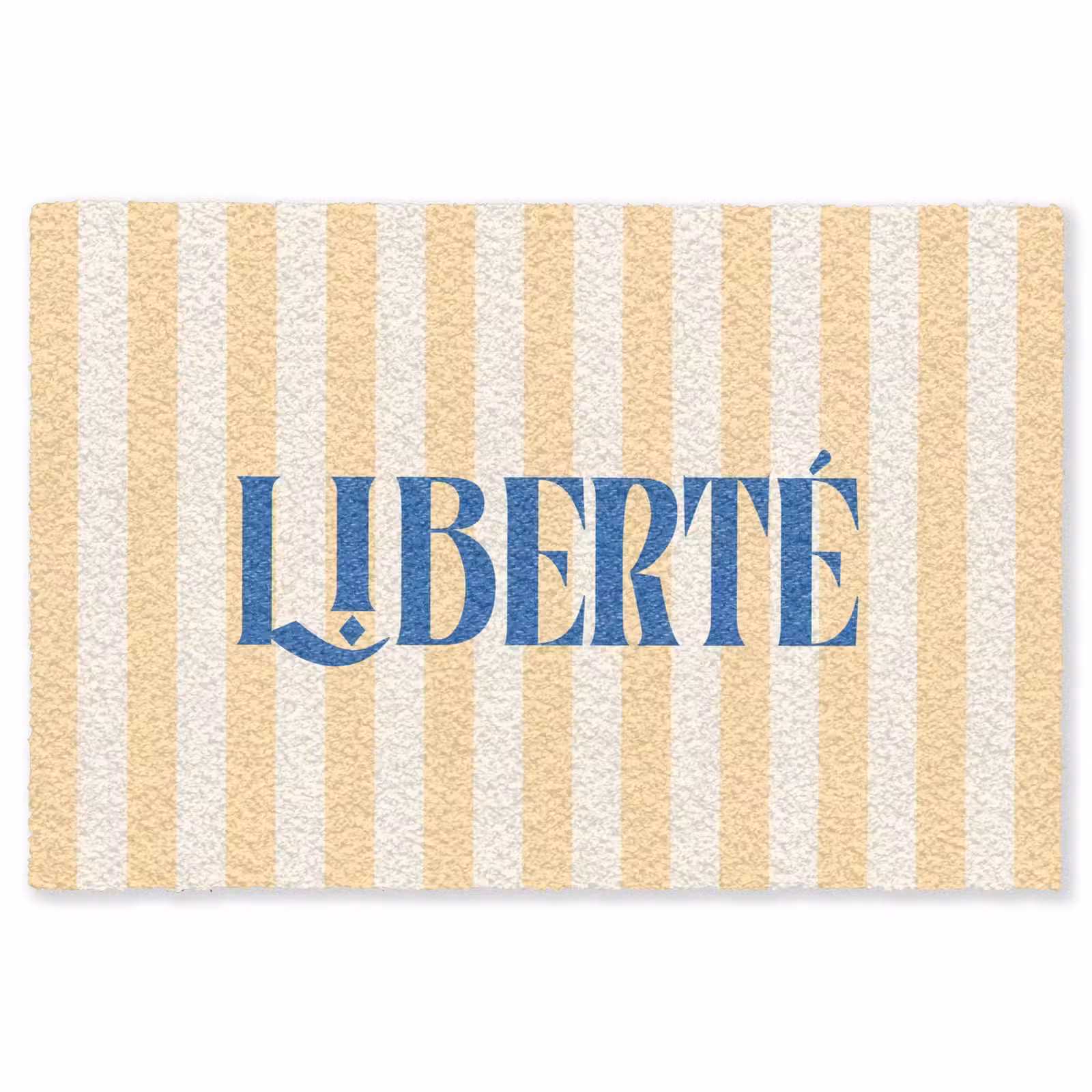Vloerkleed - Blauw - Geel - Strepen - Liberté — 1