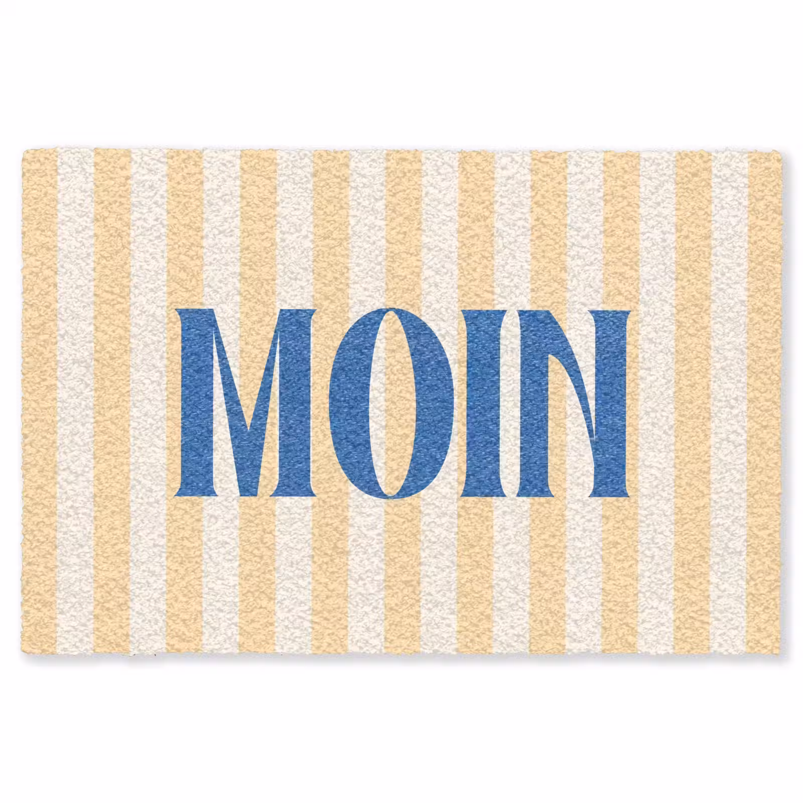 Vloerkleed - Blauw - Geel - Strepen - Moin — 1
