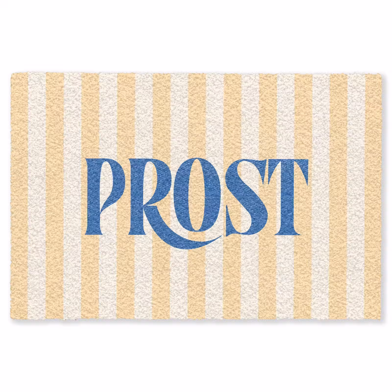 Vloerkleed - Blauw - Geel - Strepen - Prost — 1