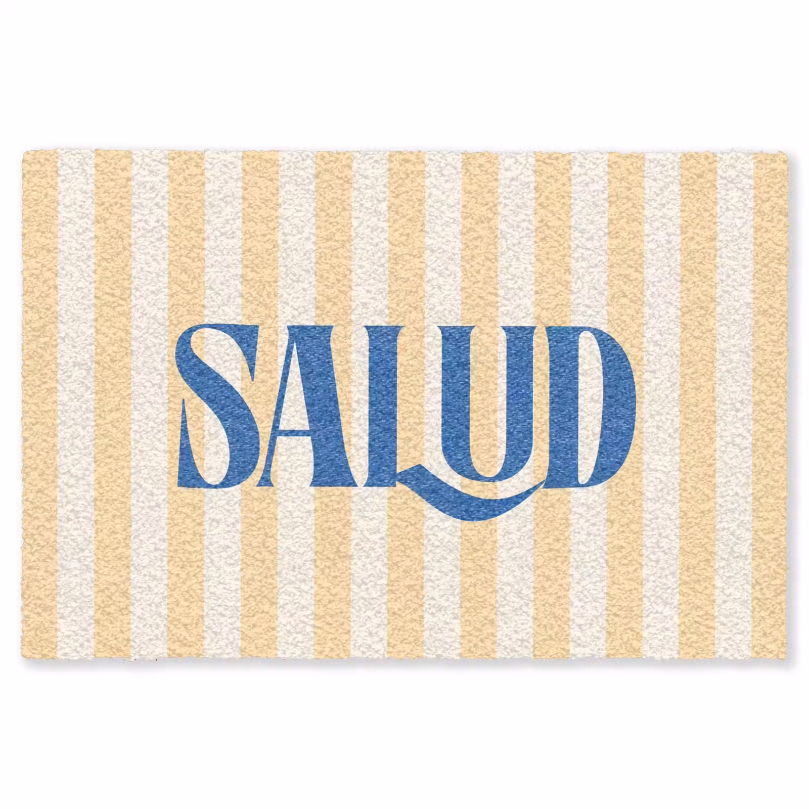 Vloerkleed - Blauw - Geel - Strepen - Salud — 1