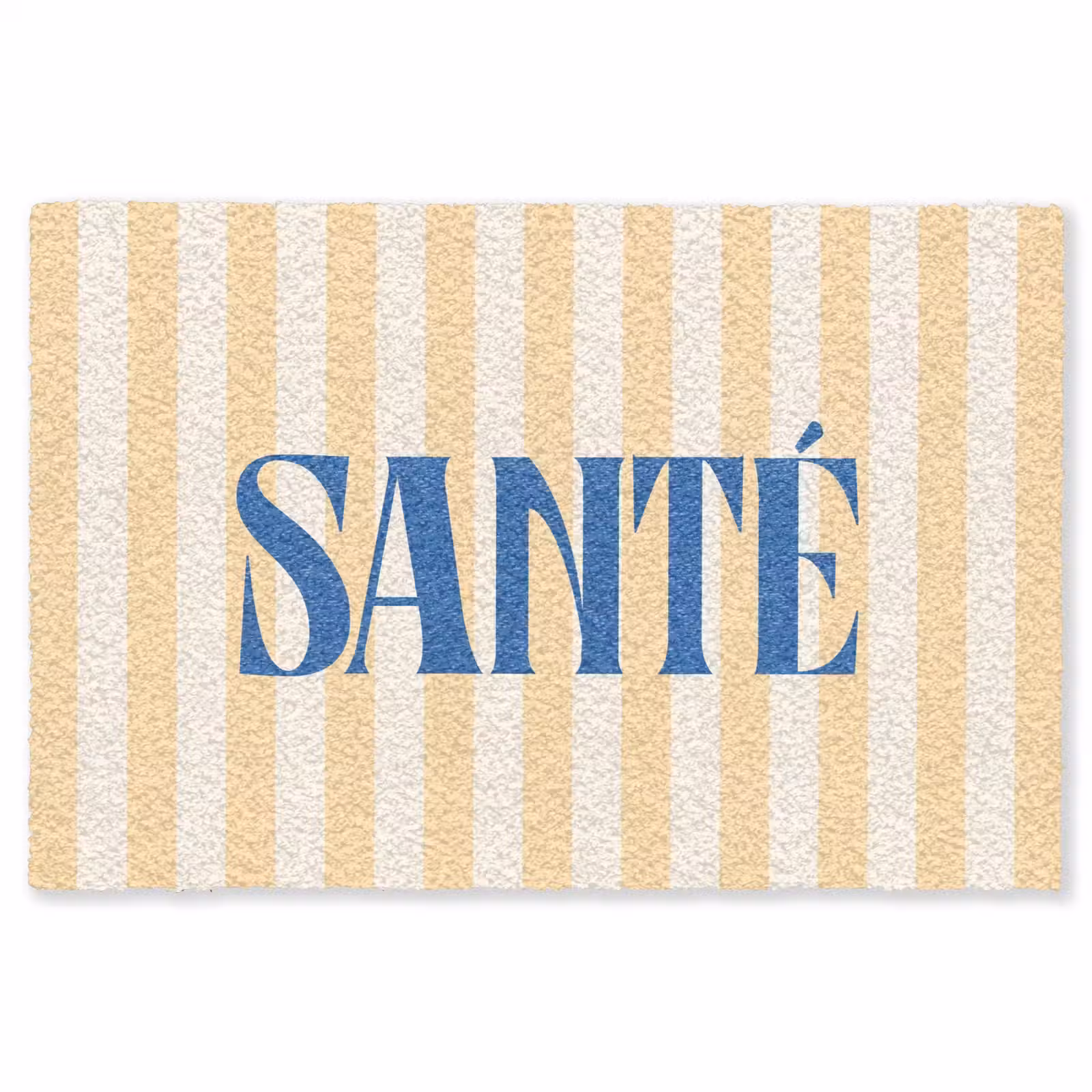 Vloerkleed - Blauw - Geel - Strepen - Santé — 1