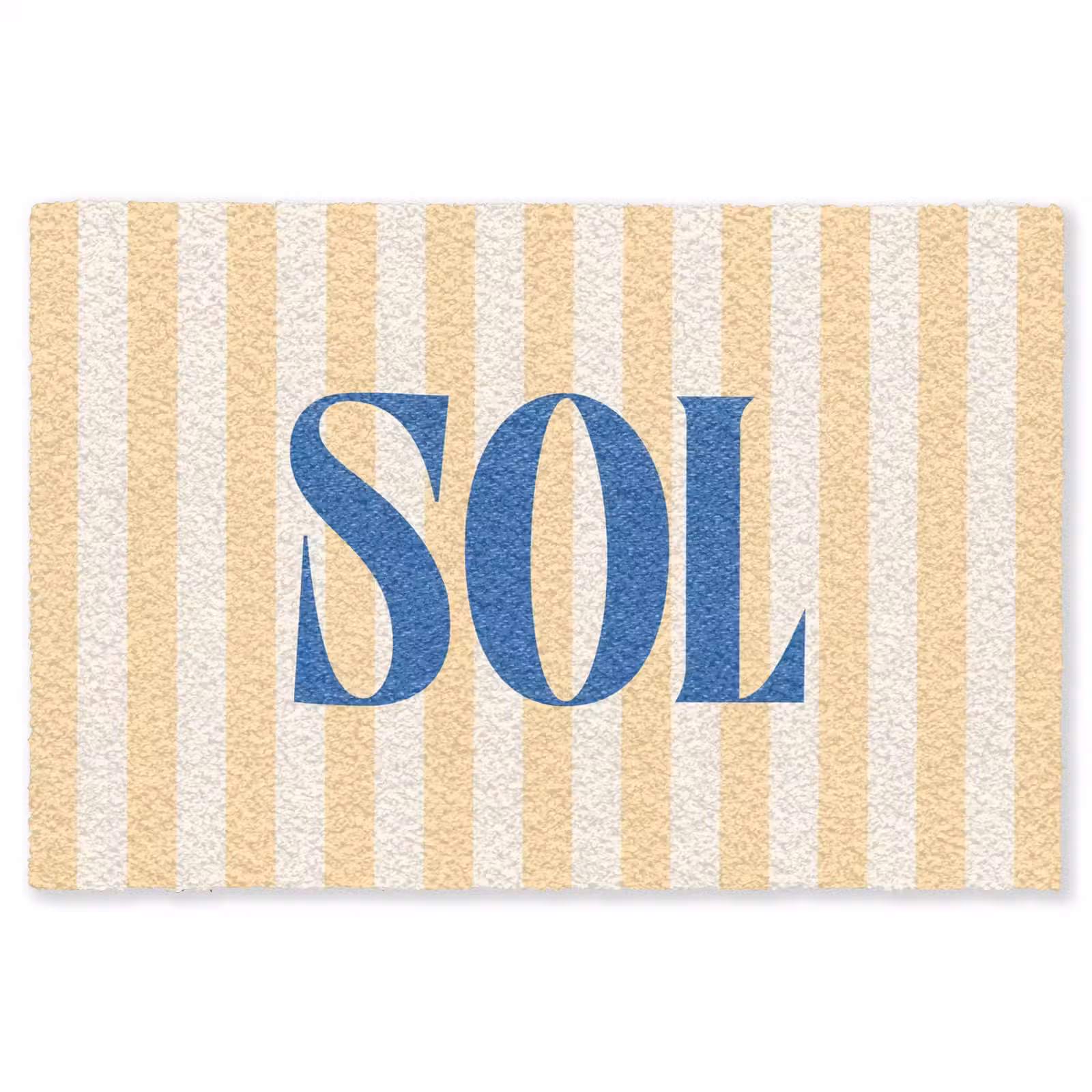 Vloerkleed - Blauw - Geel - Strepen - Sol — 1