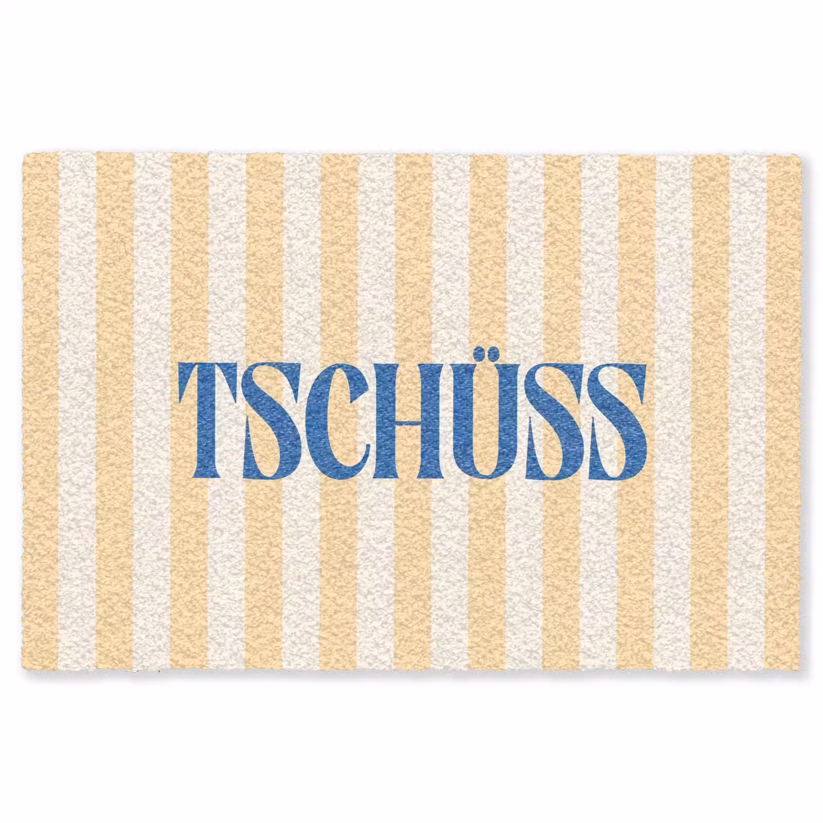 Vloerkleed - Blauw - Geel - Strepen - Tschüss — 1