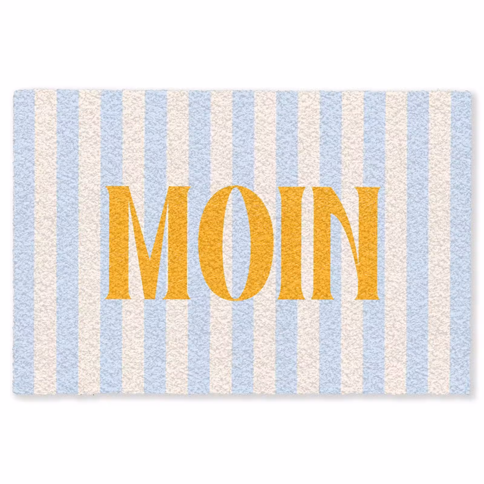 Vloerkleed - Oranje - Blauw - Strepen - Moin — 1