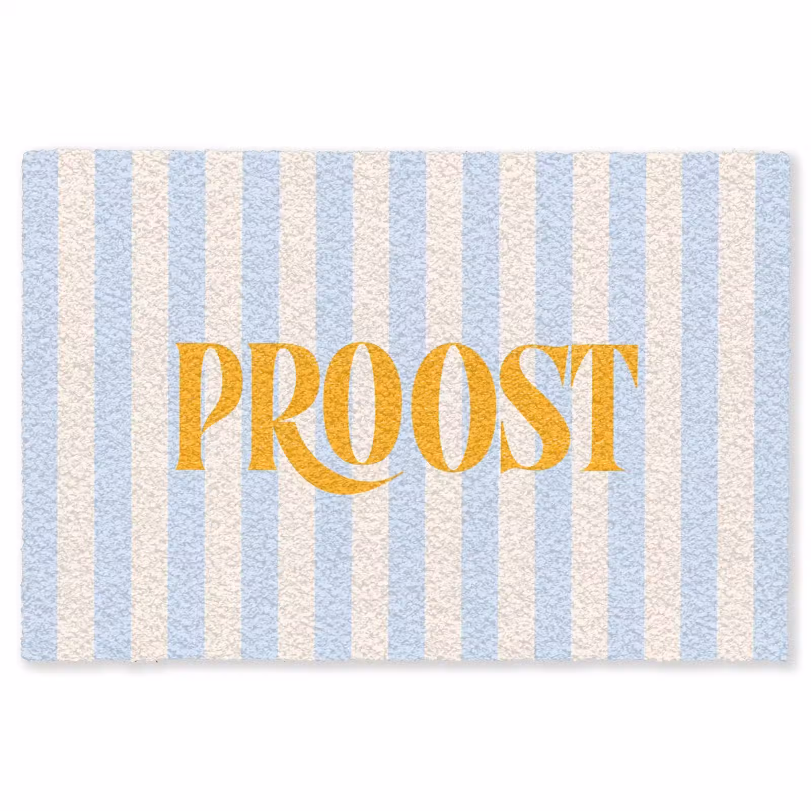 Vloerkleed - Oranje - Blauw - Strepen - Proost — 1
