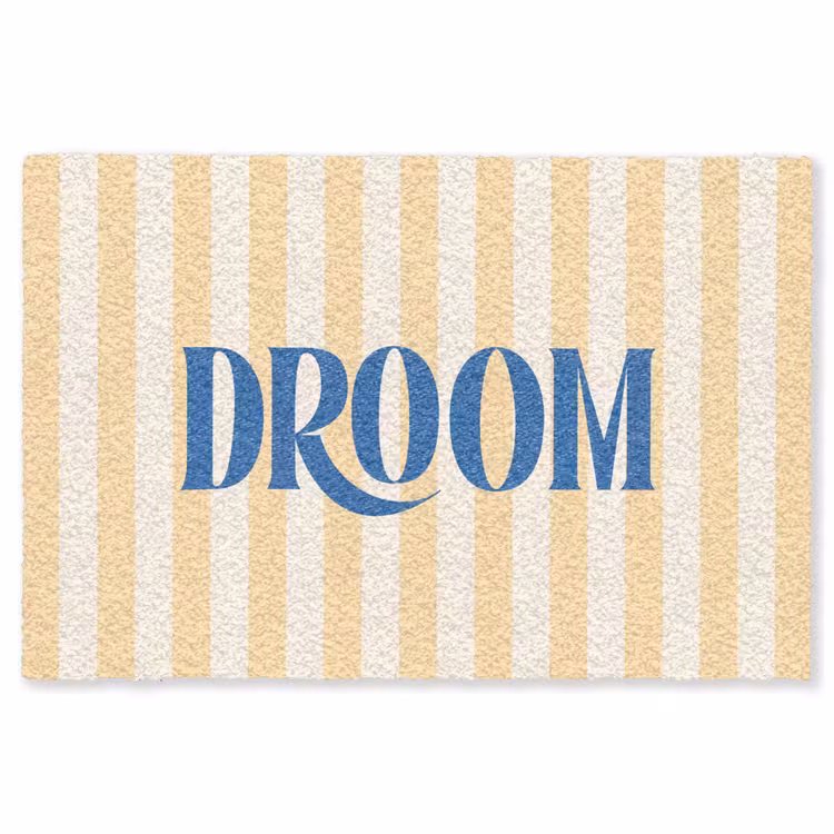 Vloerkleed - Blauw - Geel - Strepen - Droom — 1