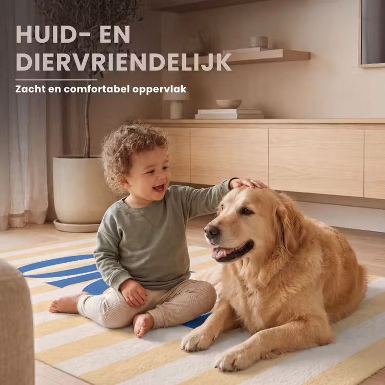 Vloerkleed - Blauw - Geel - Strepen - Okay — 6