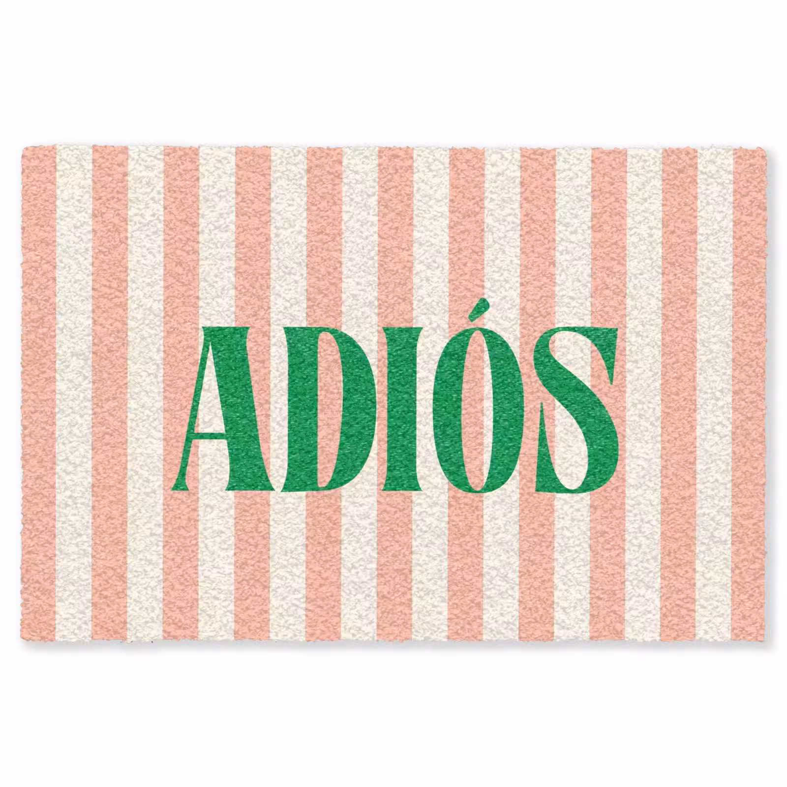 Vloerkleed - Zachtroze - Groen - Strepen - Adiós — 1