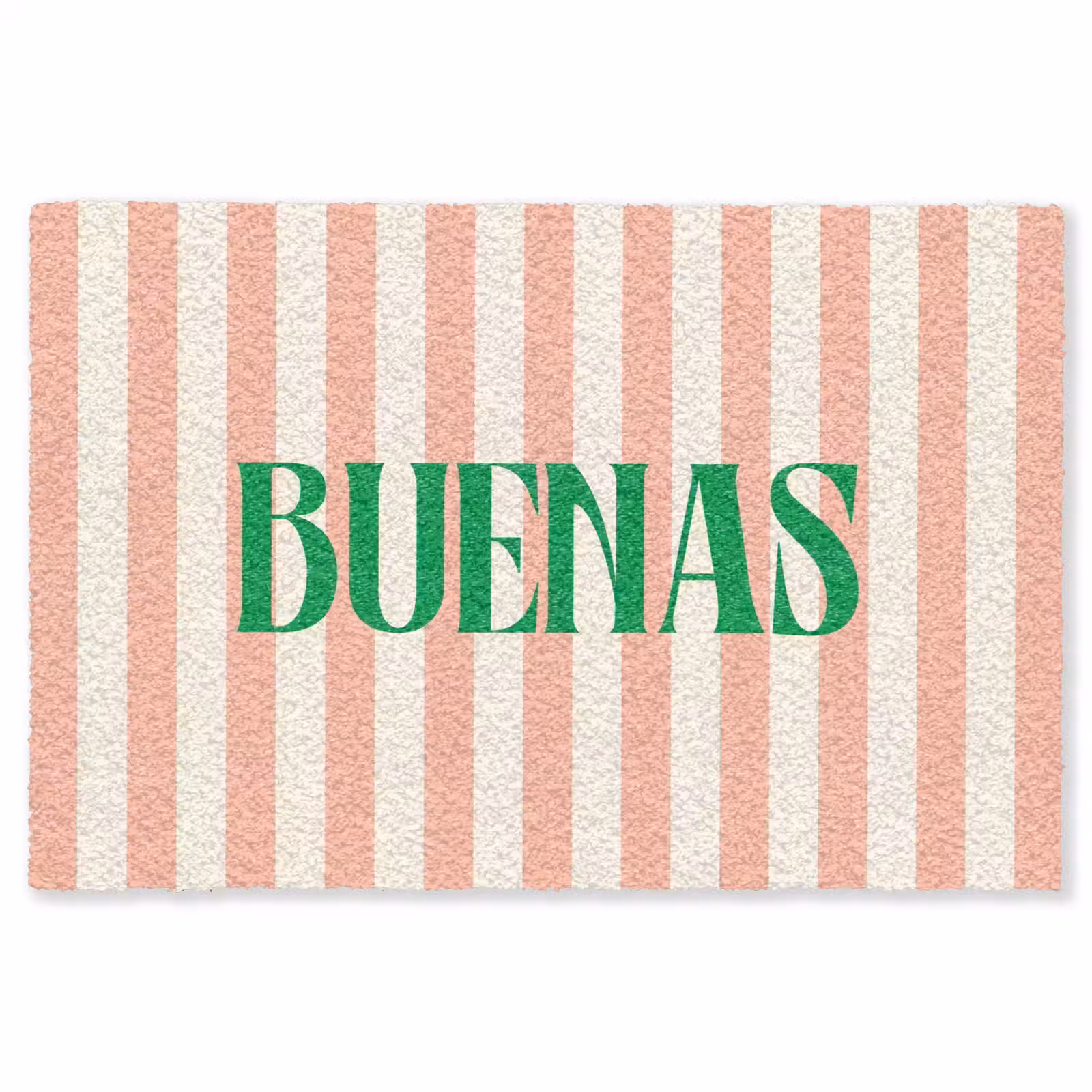 Vloerkleed - Zachtroze - Groen - Strepen - Buenas — 1