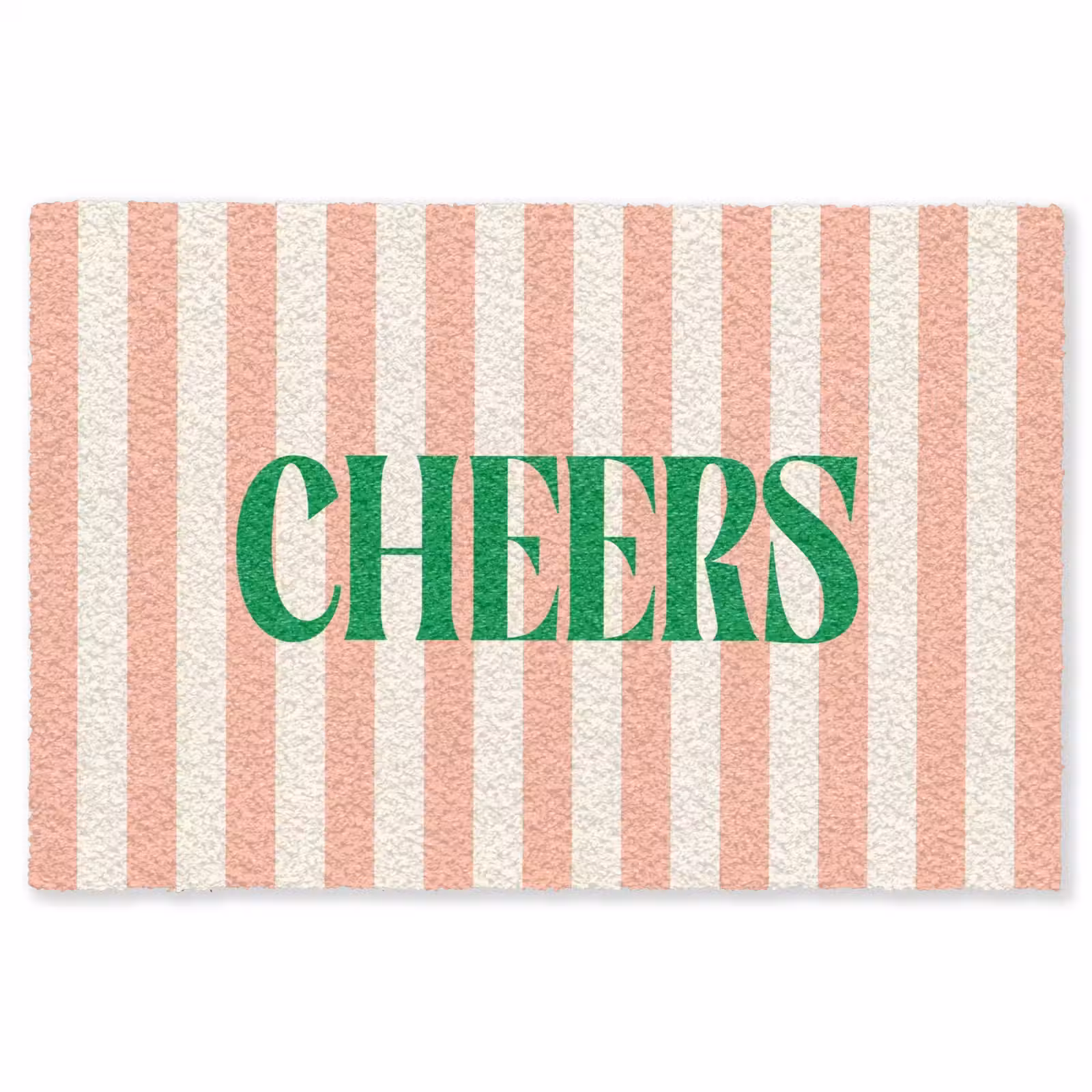 Vloerkleed - Zachtroze - Groen - Strepen - Cheers — 1