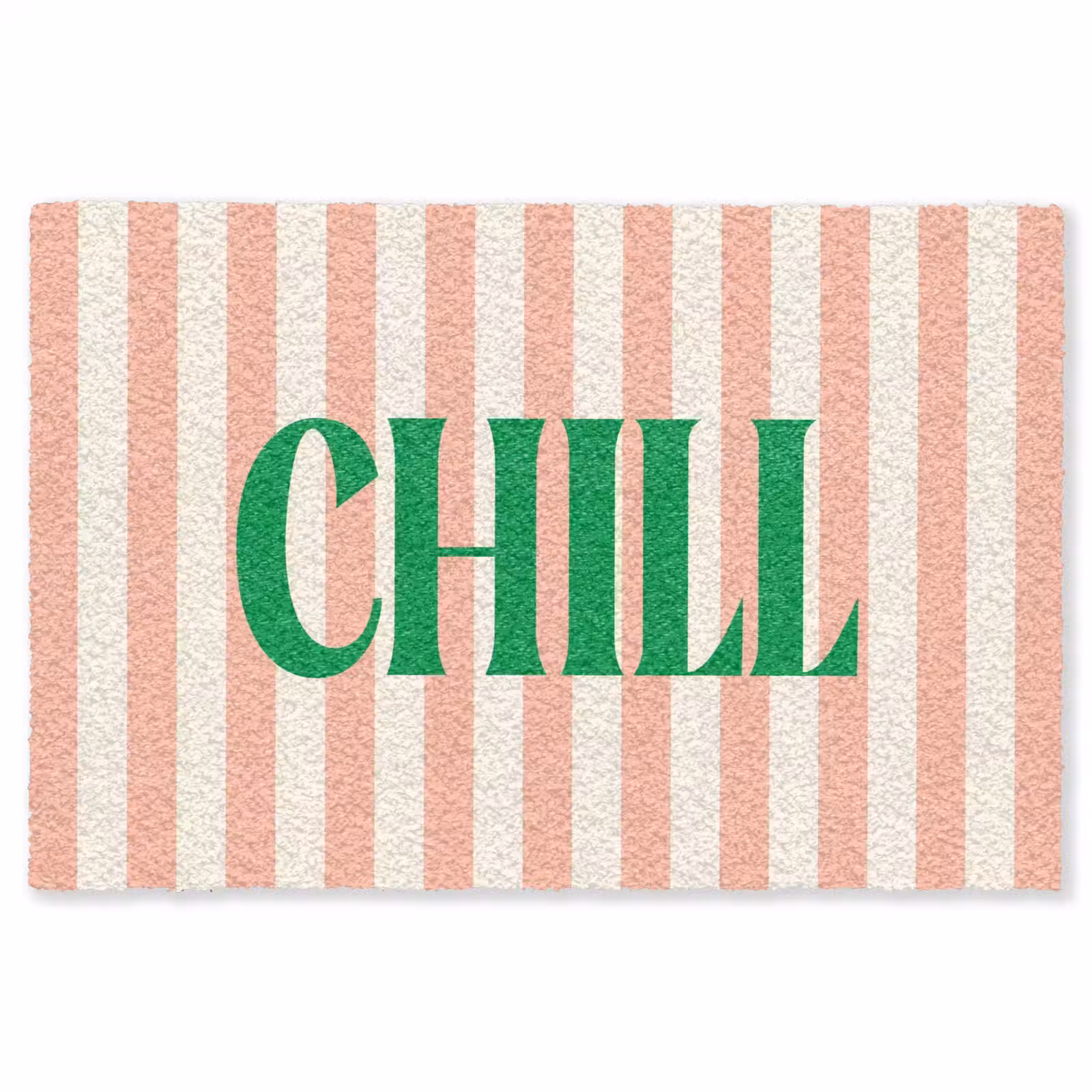 Vloerkleed - Zachtroze - Groen - Strepen - Chill — 1