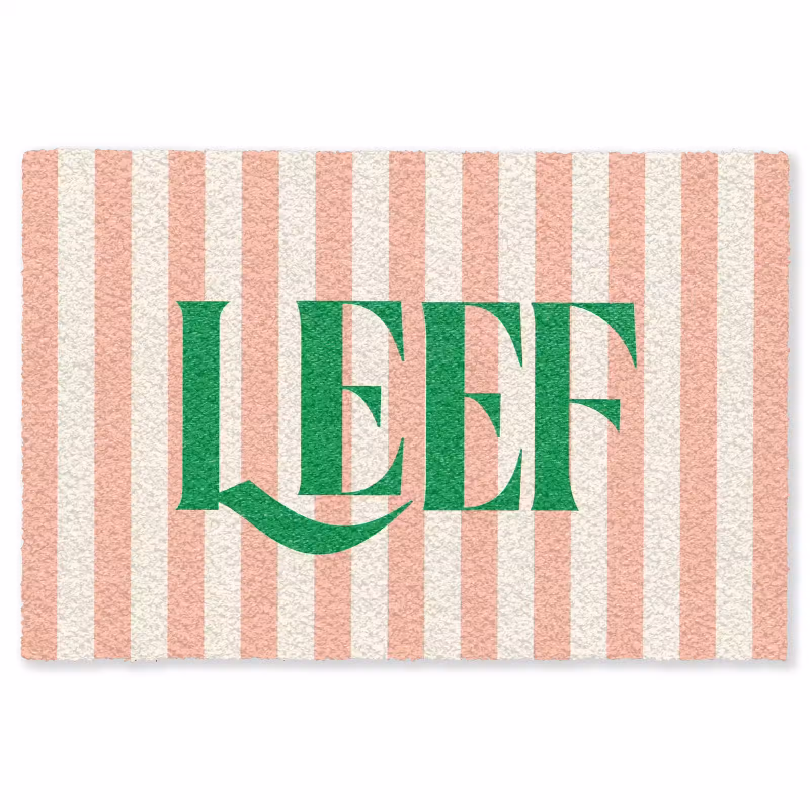 Vloerkleed - Zachtroze - Groen - Strepen - Leef — 1