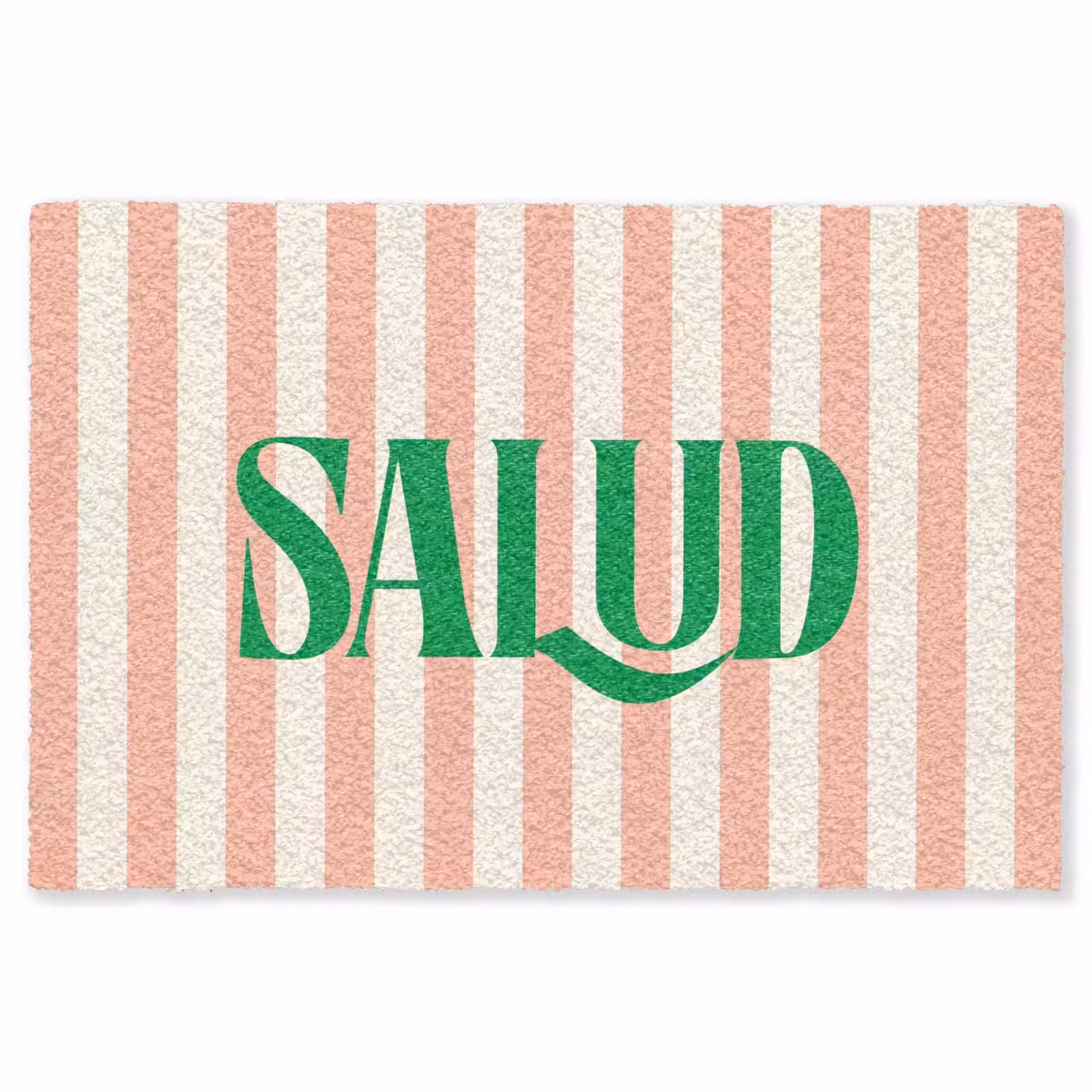 Vloerkleed - Zachtroze - Groen - Strepen - Salud — 1