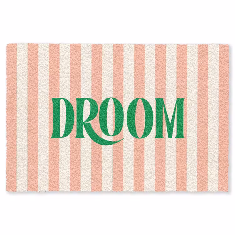 Vloerkleed - Zachtroze - Groen - Strepen - Droom — 1