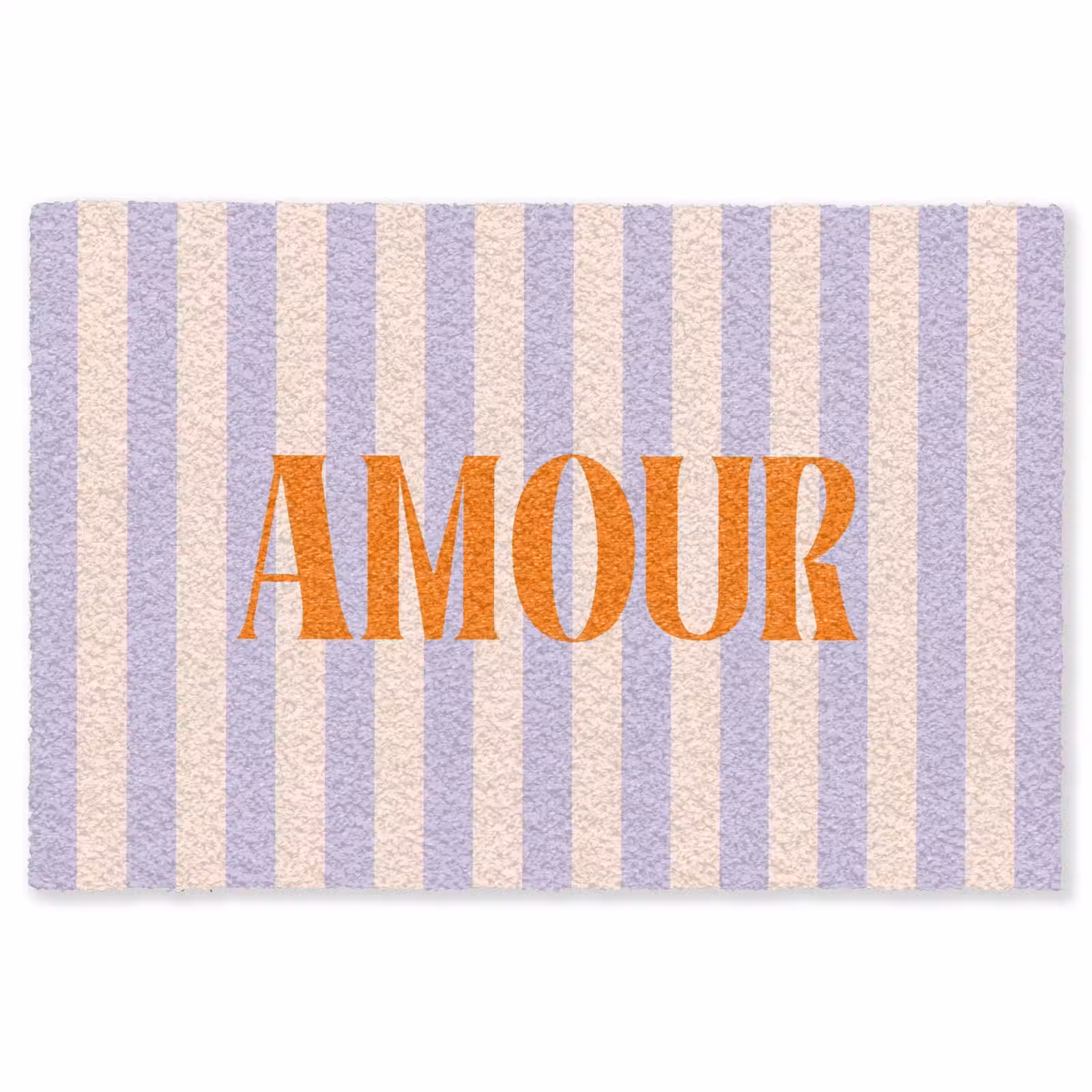 Vloerkleed - Lila - Oranje - Strepen - Amour — 1