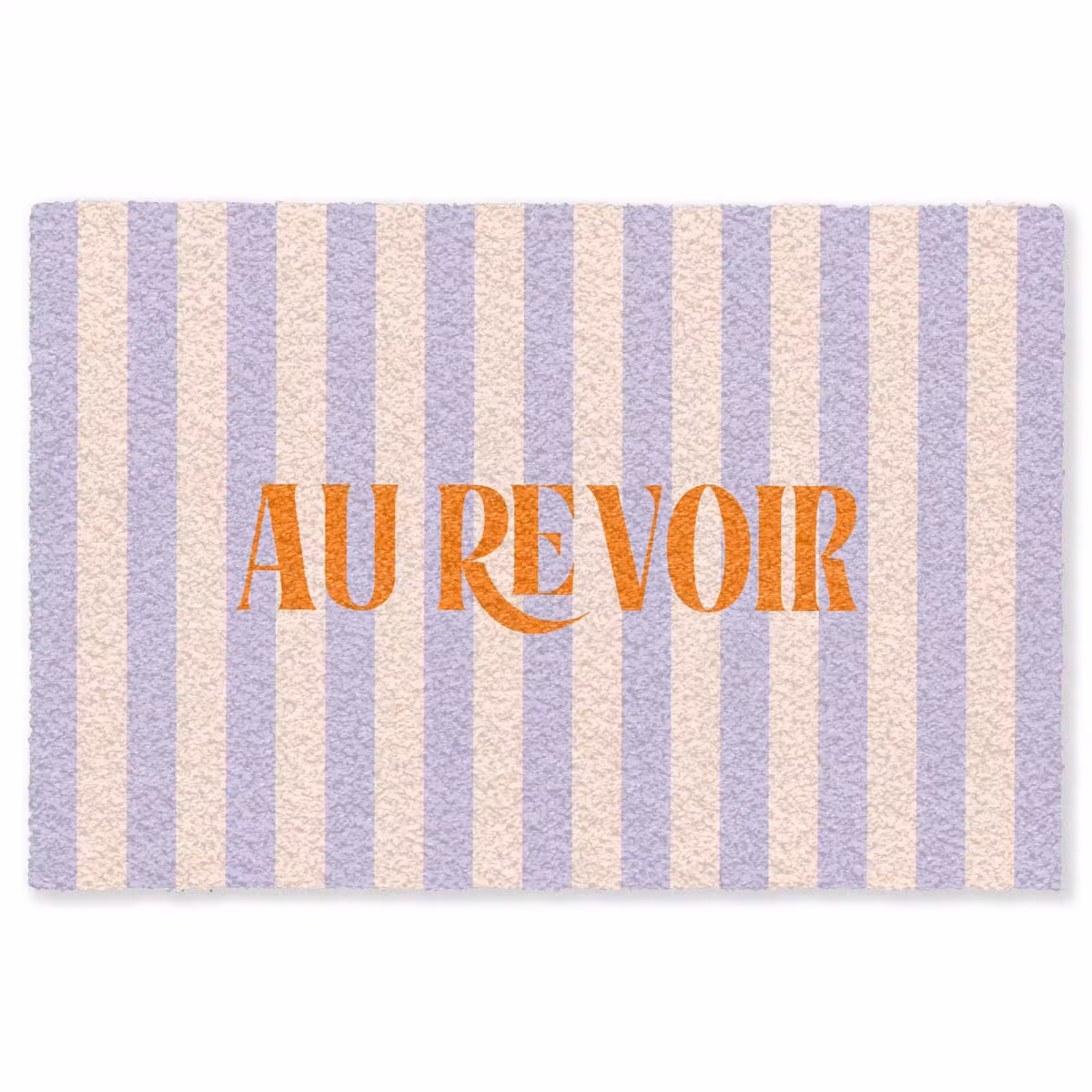 Vloerkleed - Lila - Oranje - Strepen - Au Revoir — 1