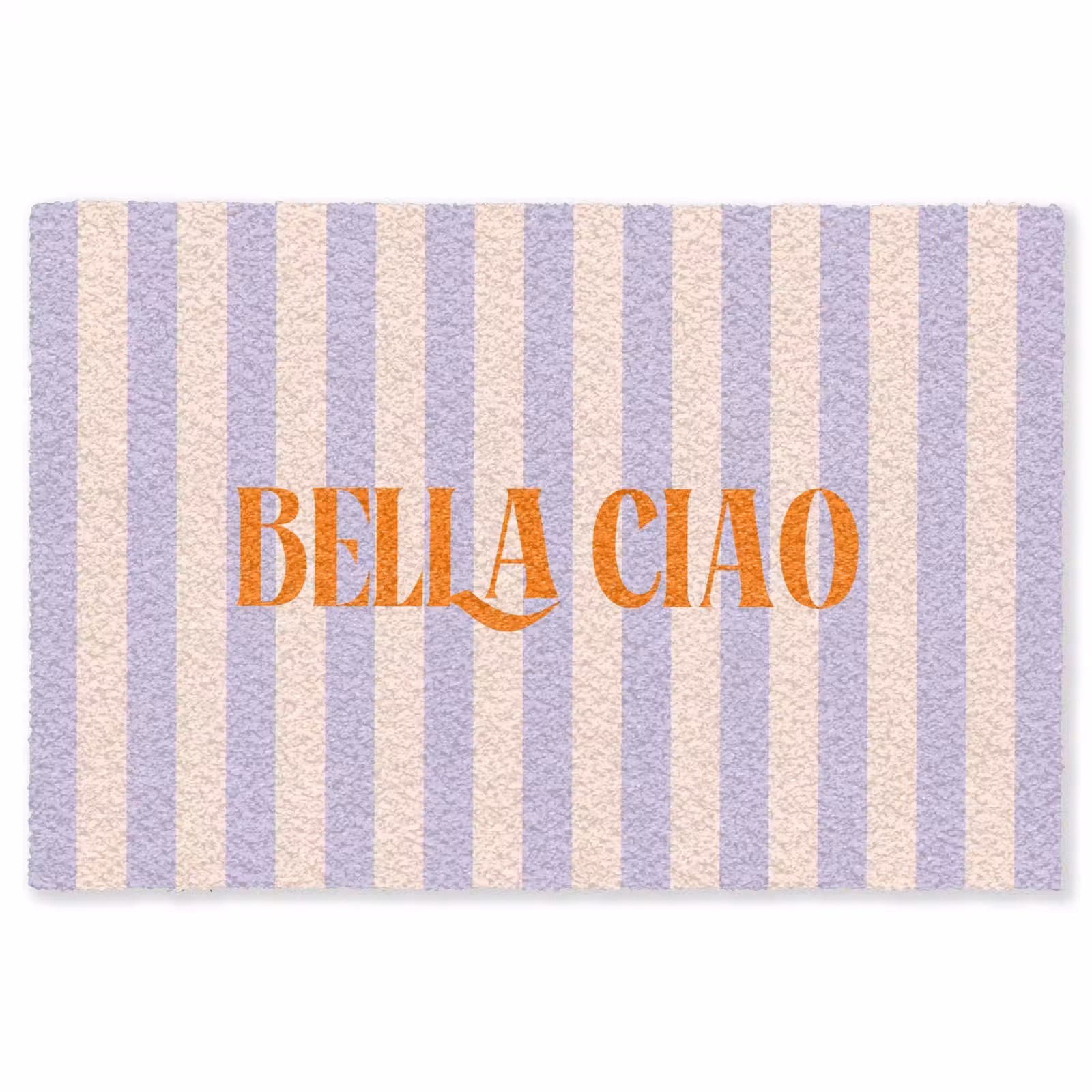 Vloerkleed - Lila - Oranje - Strepen - Bella Ciao — 1