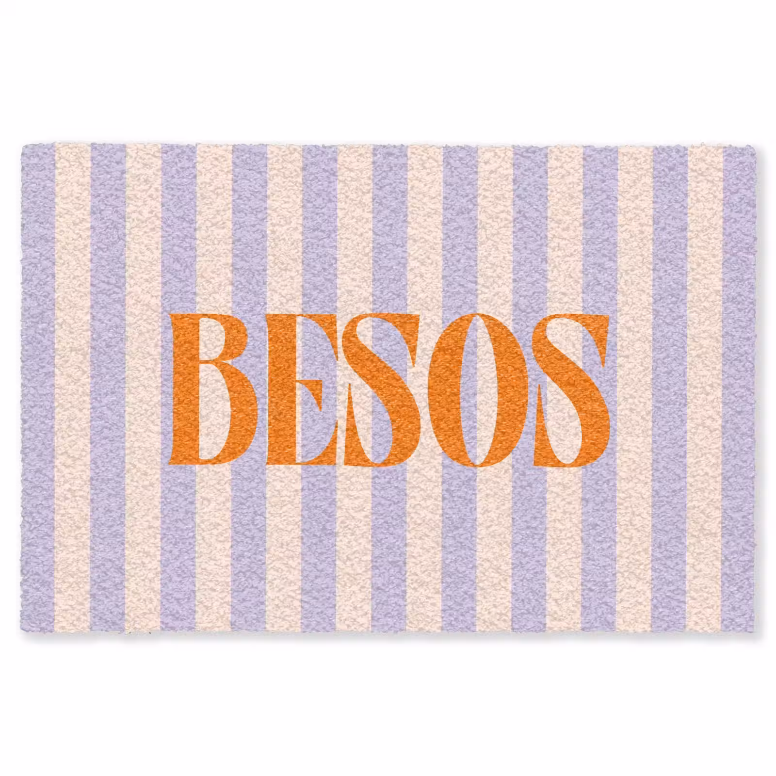 Vloerkleed - Lila - Oranje - Strepen - Besos — 1