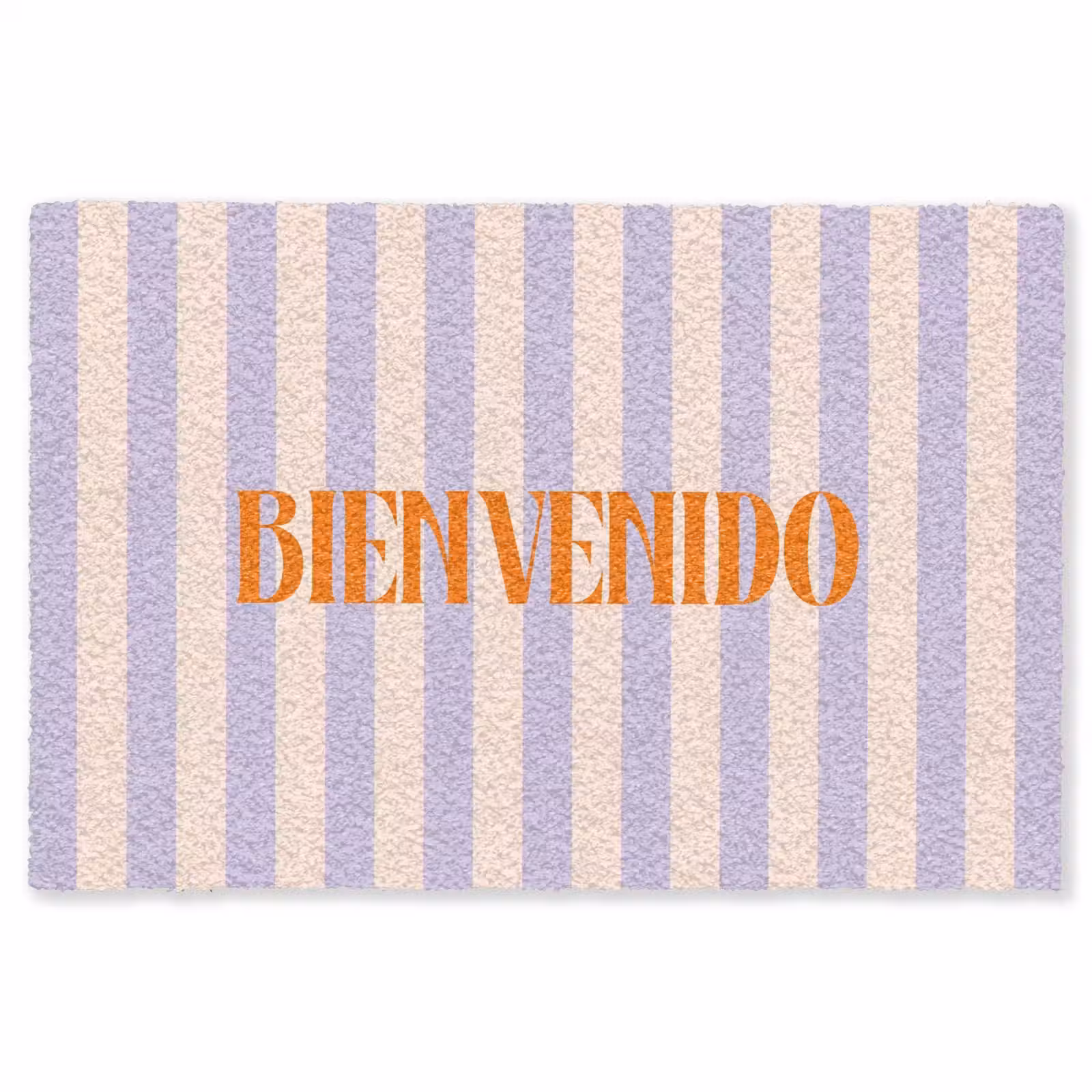 Vloerkleed - Lila - Oranje - Strepen - Bienvenido — 1