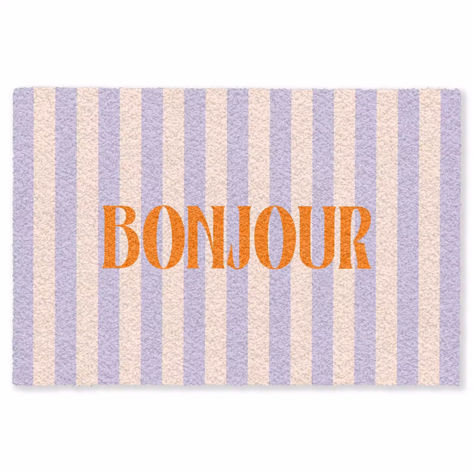 Vloerkleed - Lila - Oranje - Strepen - Bonjour — 1