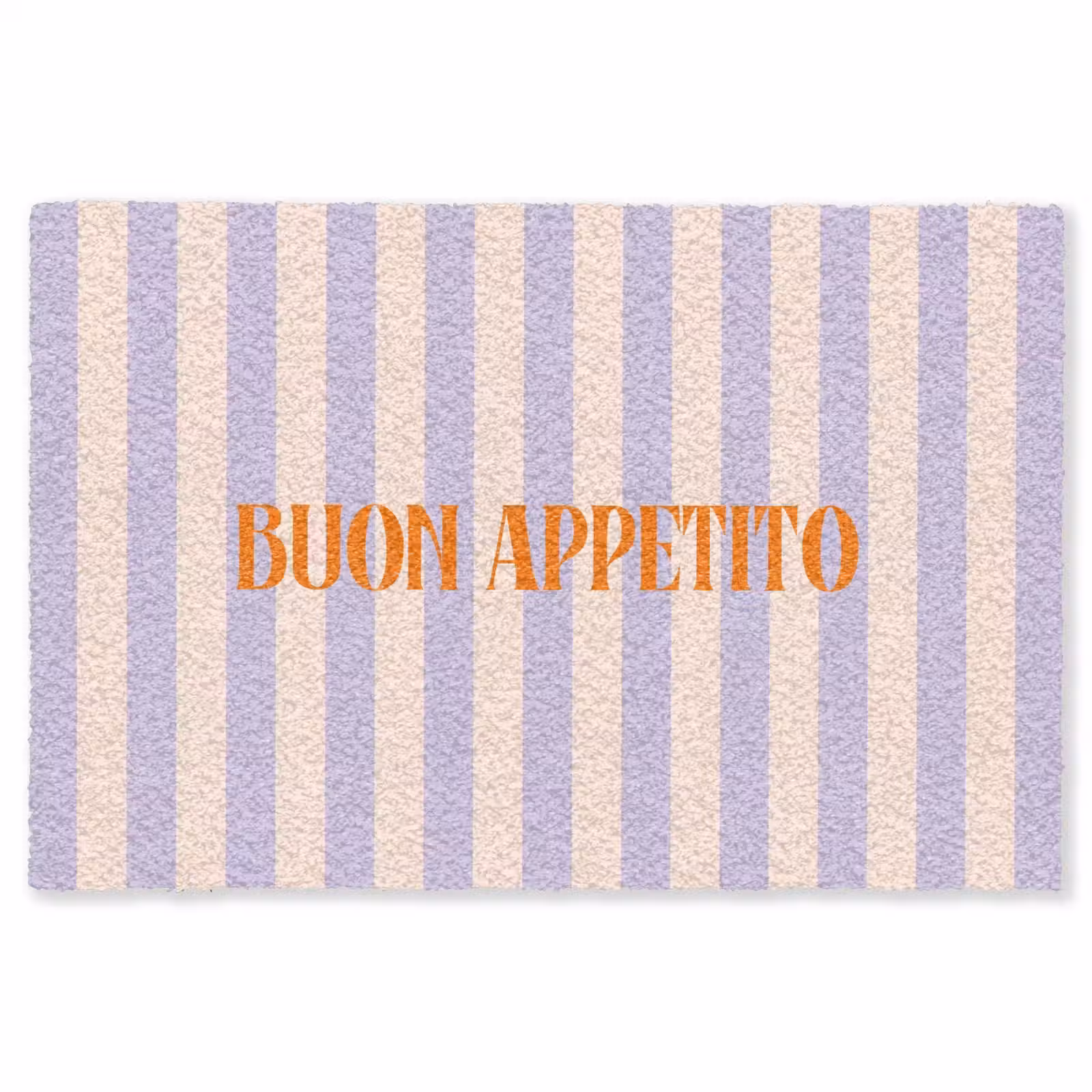 Vloerkleed - Lila - Oranje - Strepen - Buon Appetito — 1