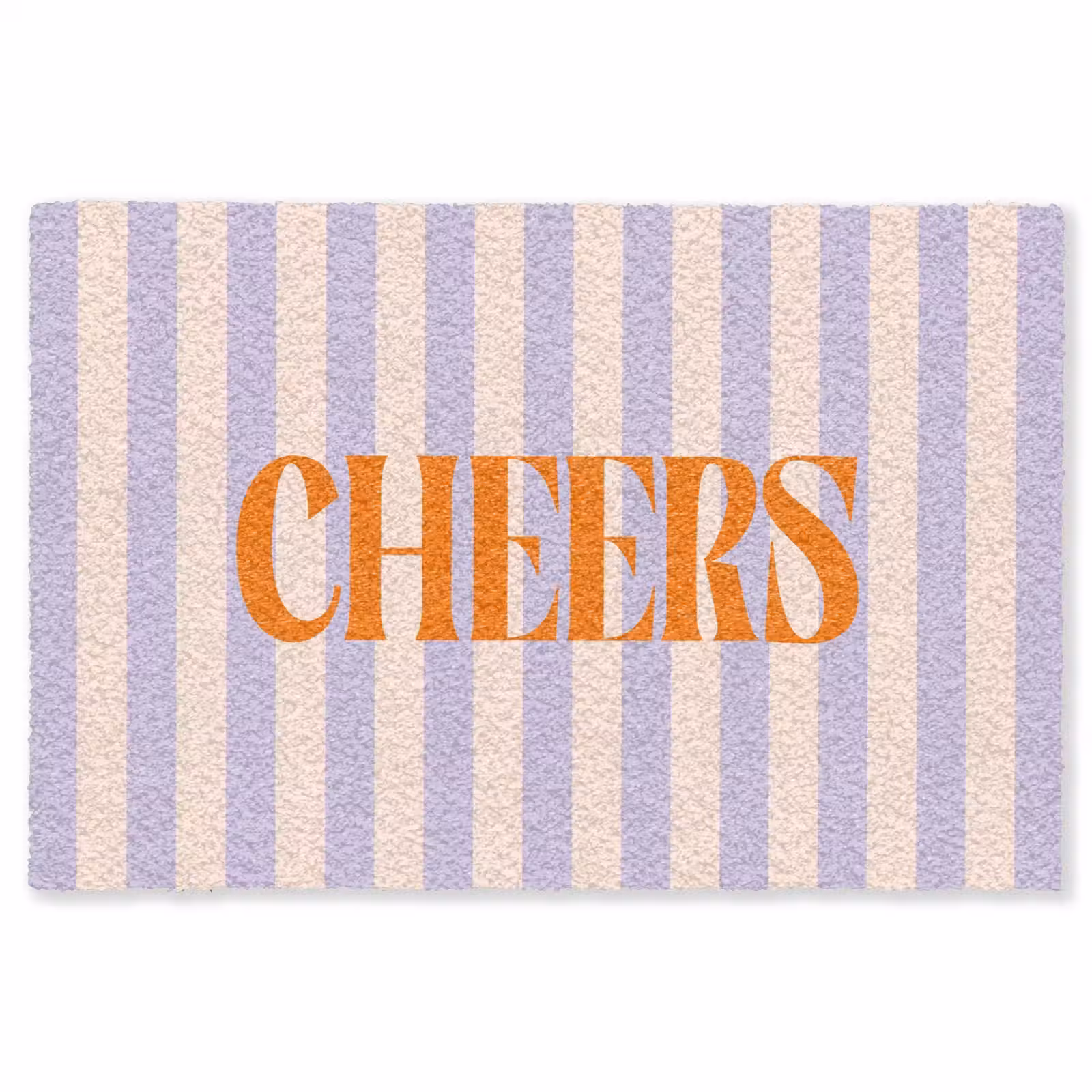 Vloerkleed - Lila - Oranje - Strepen - Cheers — 1