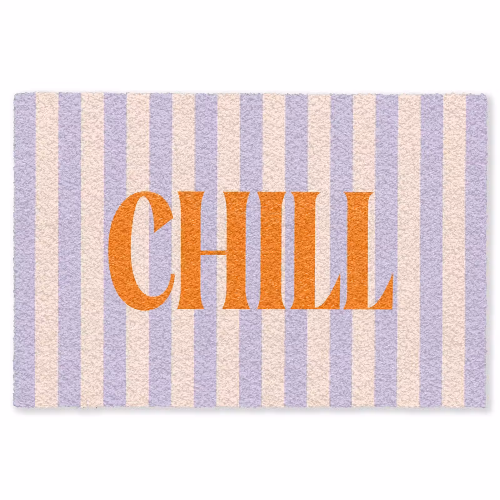 Vloerkleed - Lila - Oranje - Strepen - Chill — 1