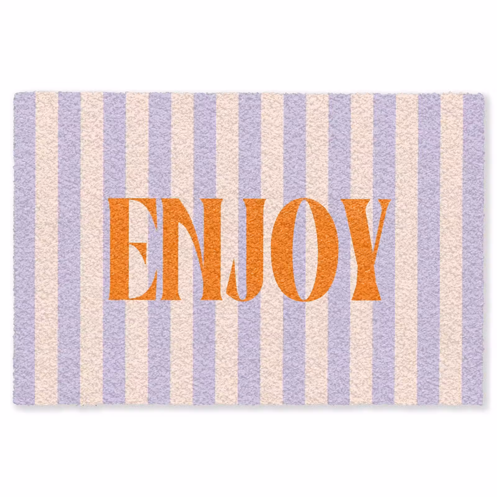 Vloerkleed - Lila - Oranje - Strepen - Enjoy — 1