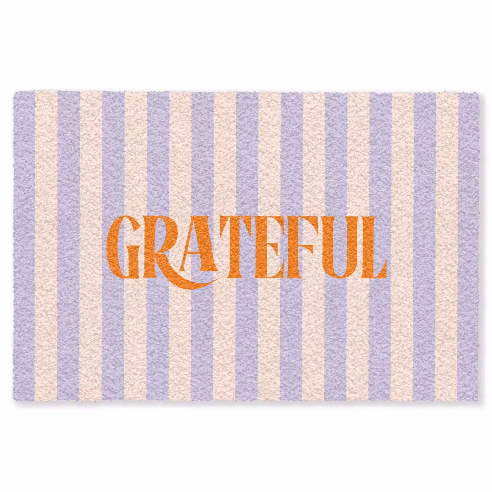 Vloerkleed - Lila - Oranje - Strepen - Grateful — 1