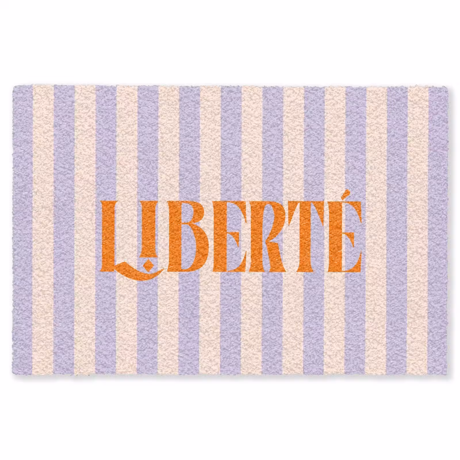Vloerkleed - Lila - Oranje - Strepen - Liberté — 1