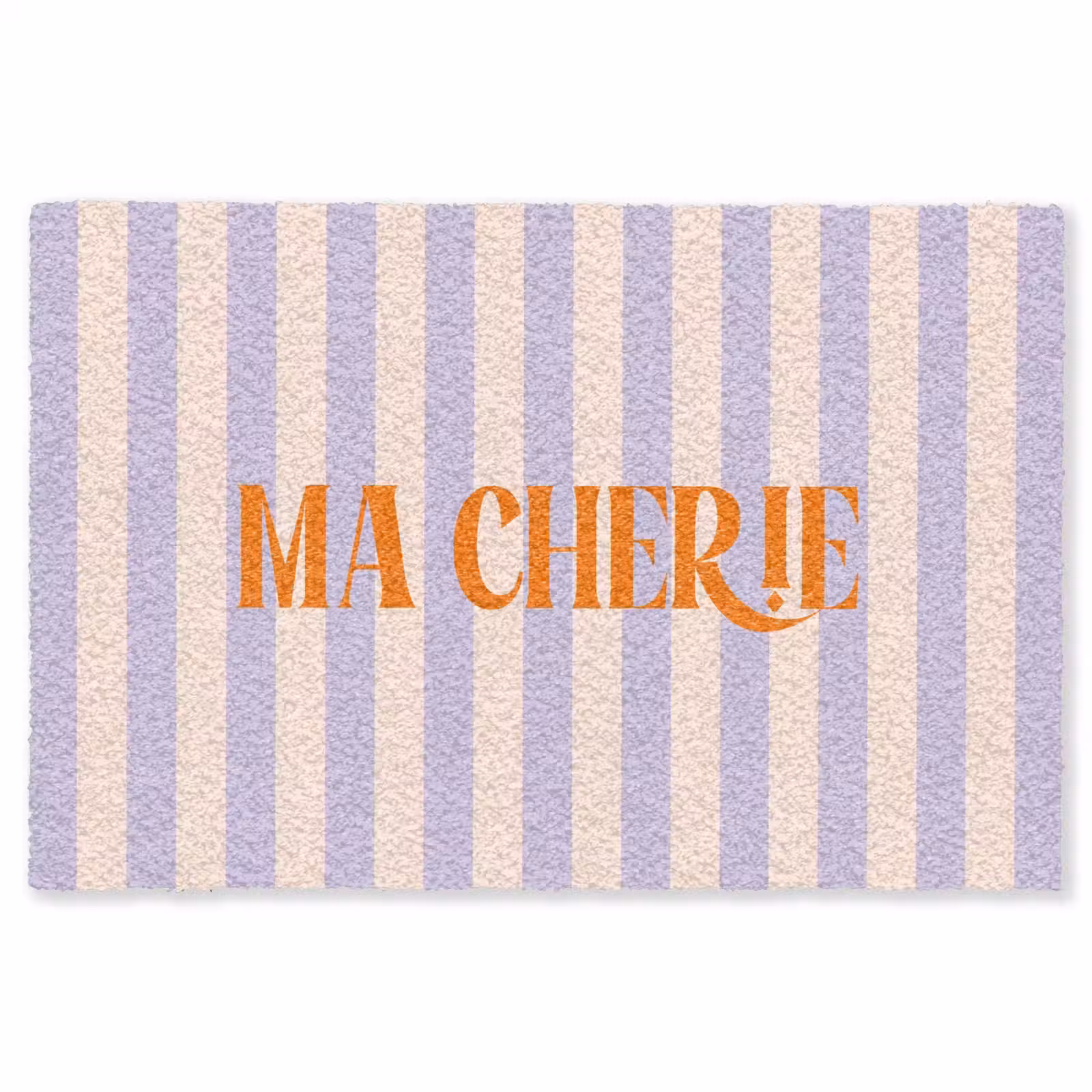 Vloerkleed - Lila - Oranje - Strepen - Ma Cherie — 1