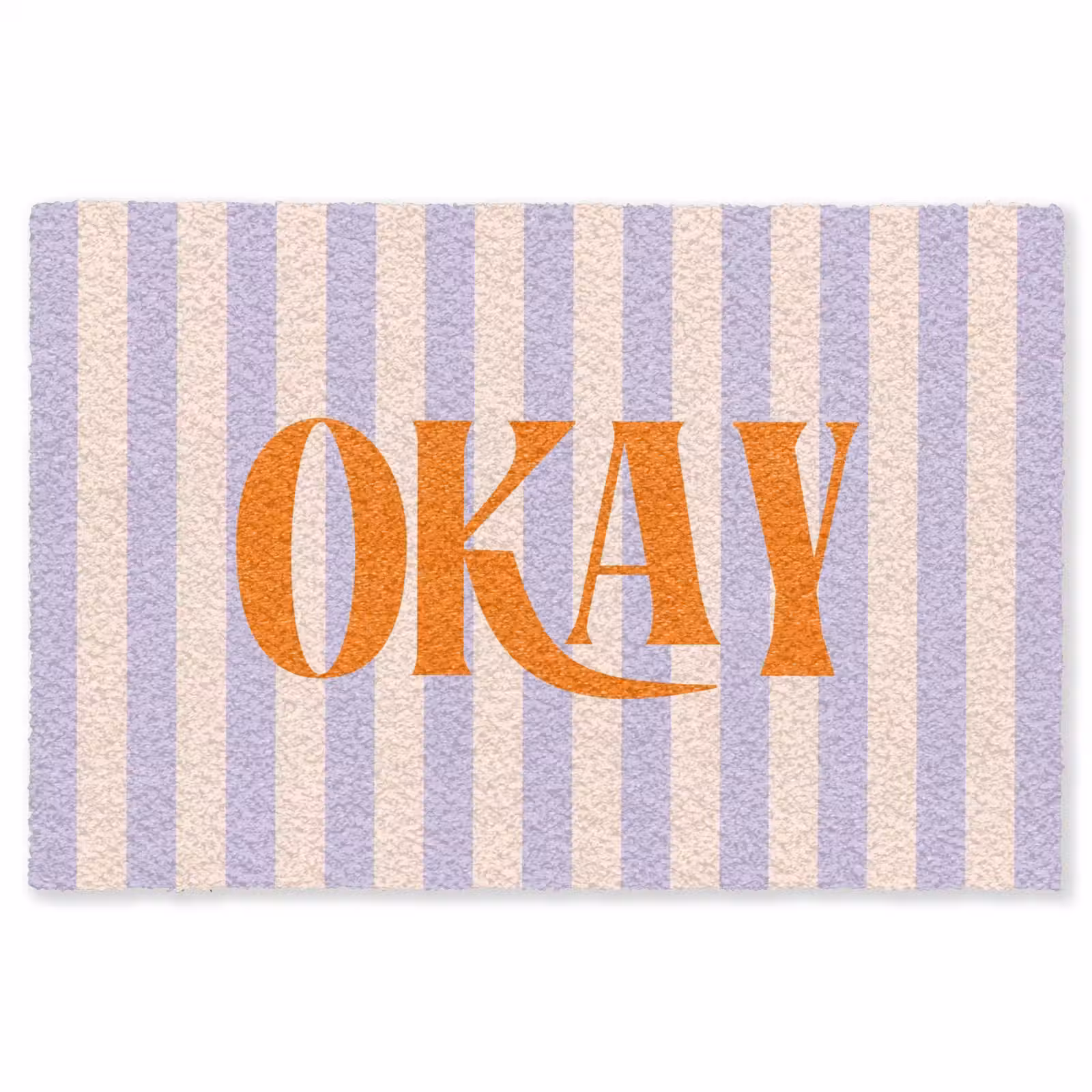 Vloerkleed - Lila - Oranje - Strepen - Okay — 1