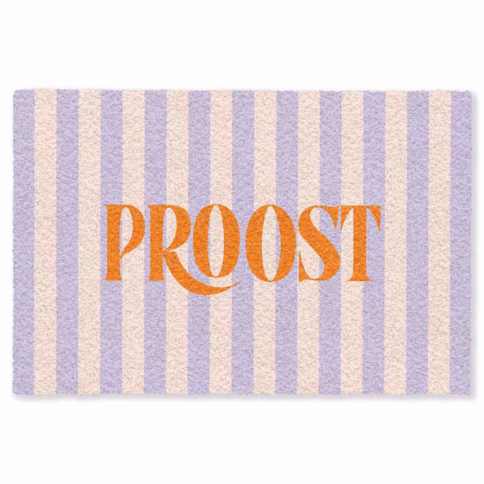 Vloerkleed - Lila - Oranje - Strepen - Proost — 1