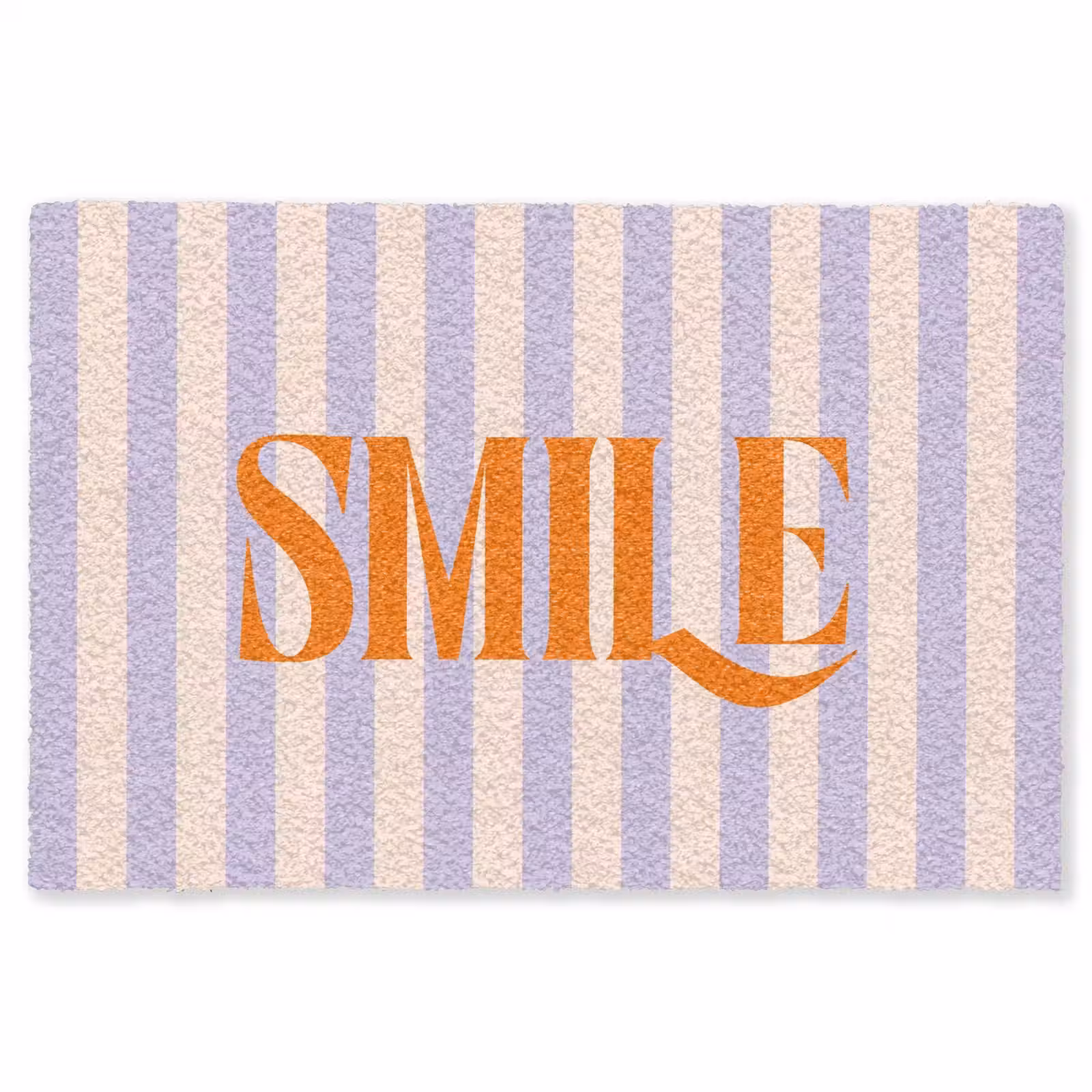 Vloerkleed - Lila - Oranje - Strepen - Smile — 1