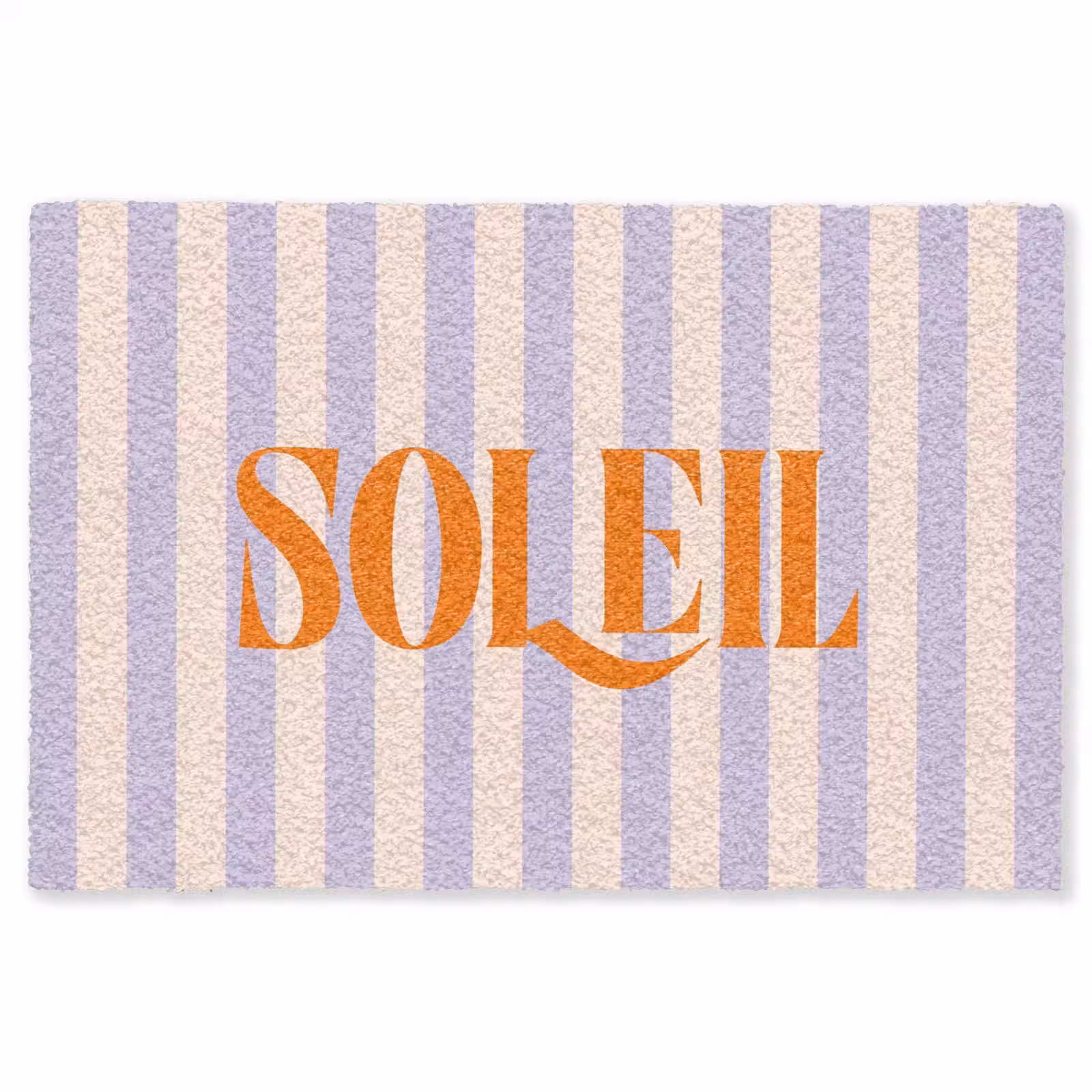 Vloerkleed - Lila - Oranje - Strepen - Soleil — 1