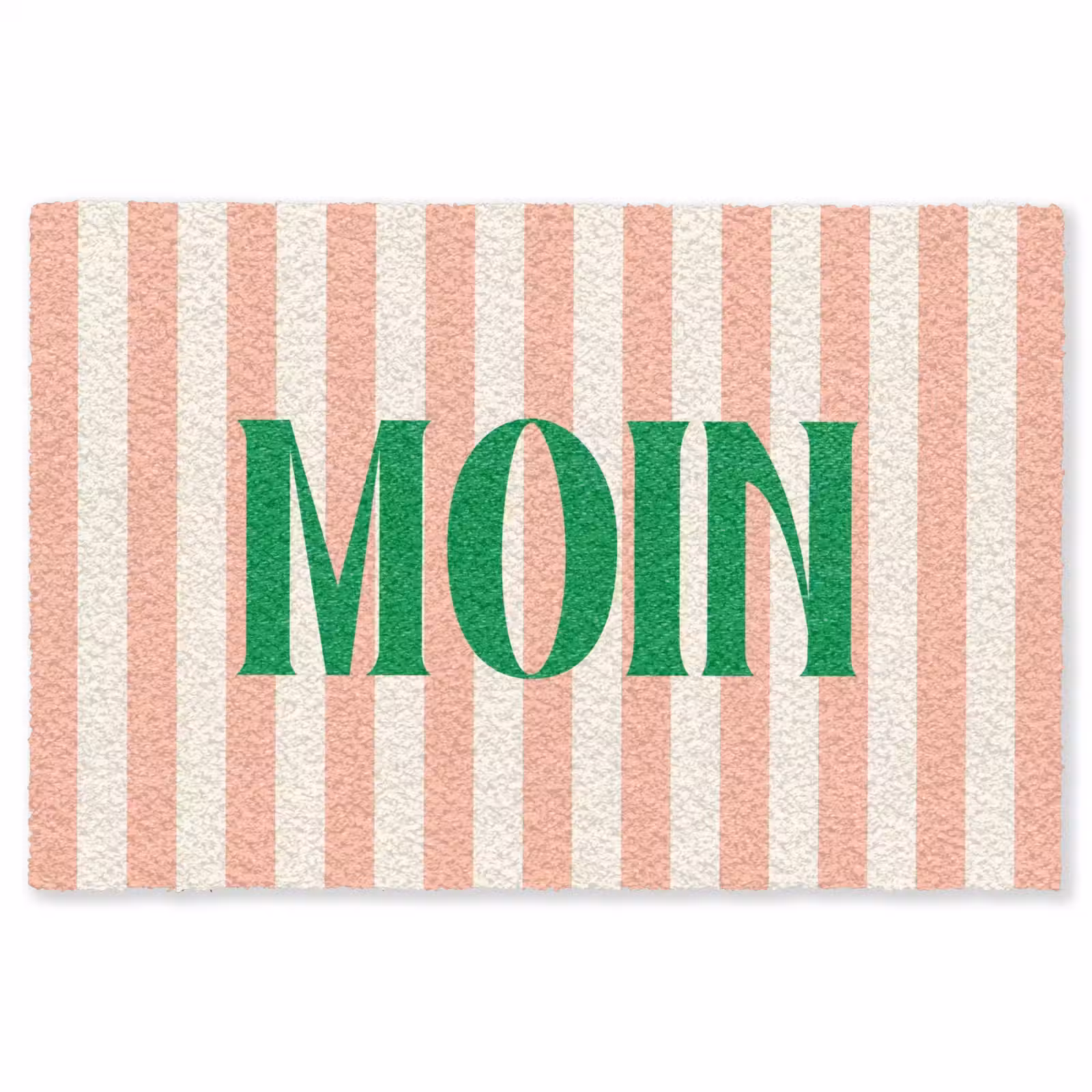 Vloerkleed - Zachtroze - Groen - Strepen - Moin — 1