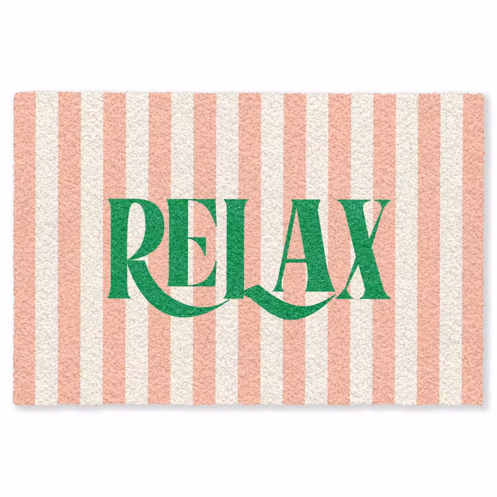 Vloerkleed - Zachtroze - Groen - Strepen - Relax — 1