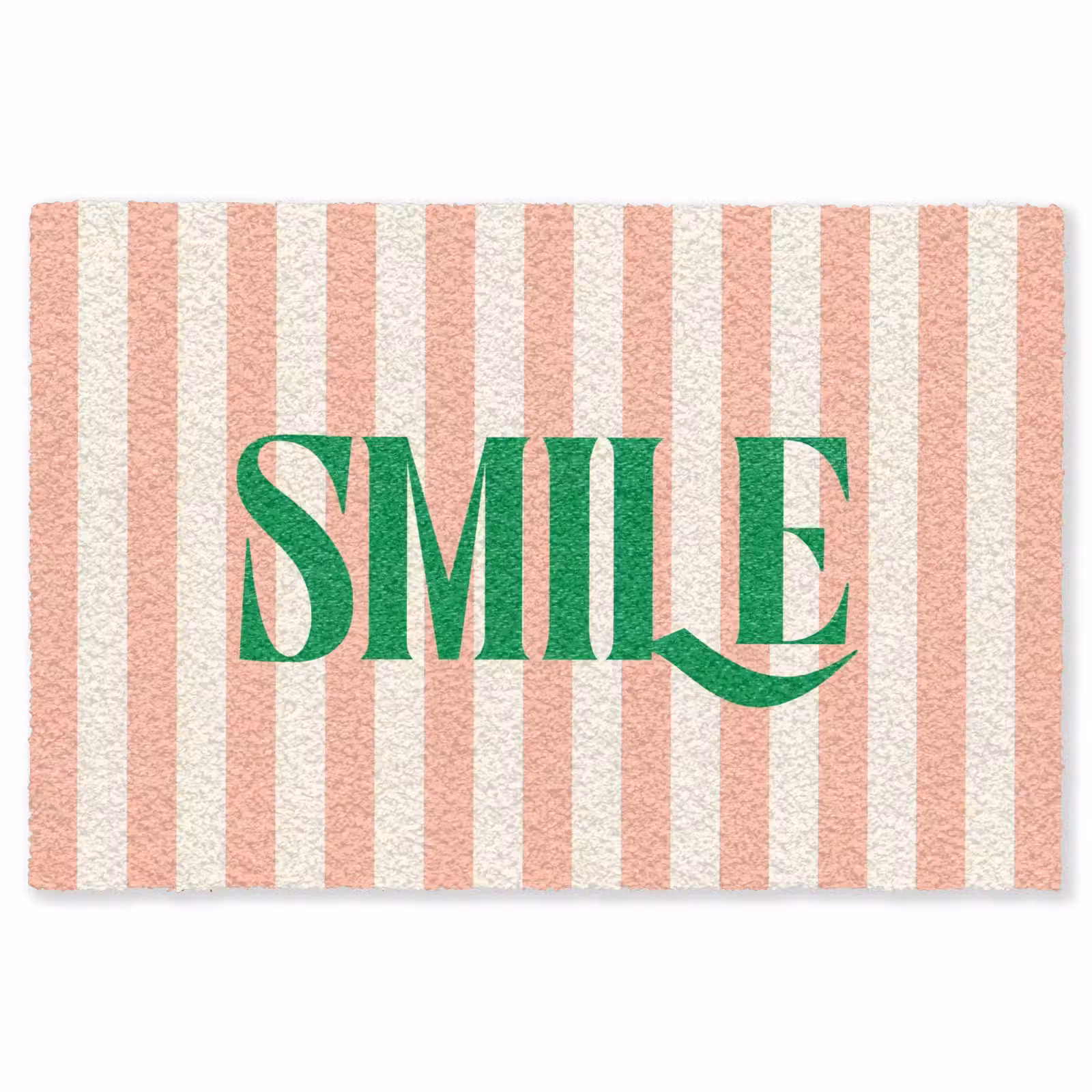 Vloerkleed - Zachtroze - Groen - Strepen - Smile — 1