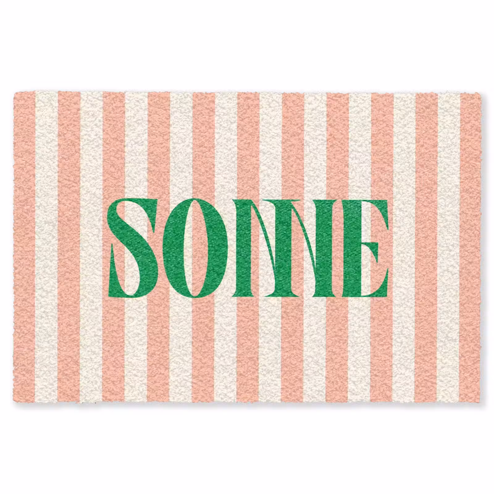 Vloerkleed - Zachtroze - Groen - Strepen - Sonne — 1