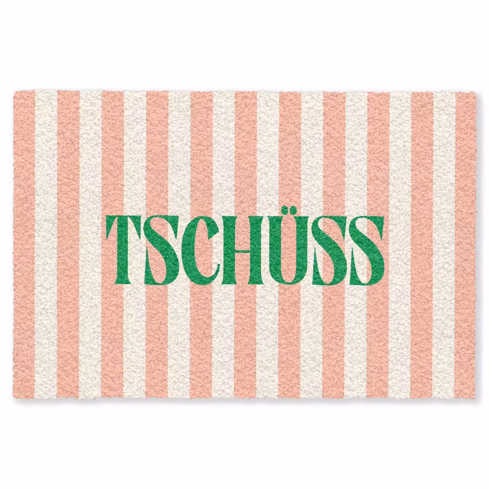 Vloerkleed - Zachtroze - Groen - Strepen - Tschüss — 1
