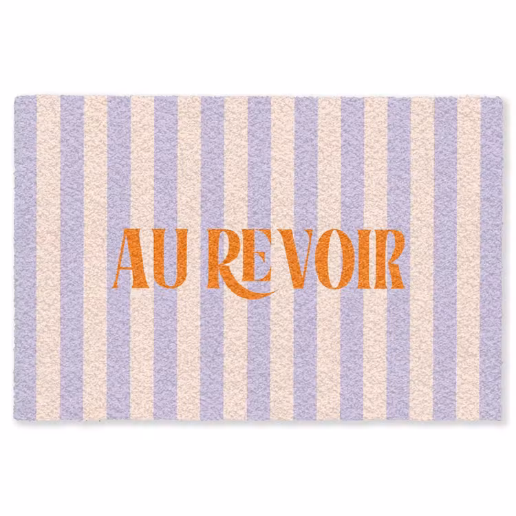 Vloerkleed - Lila - Oranje - Strepen - Au Revoir — 1