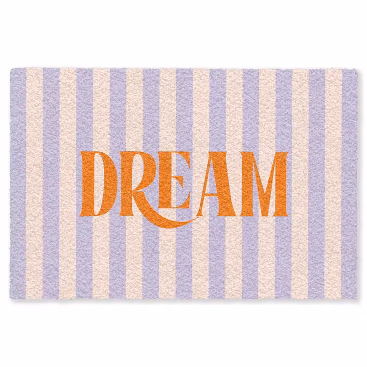 Vloerkleed - Lila - Oranje - Strepen - Dream — 1